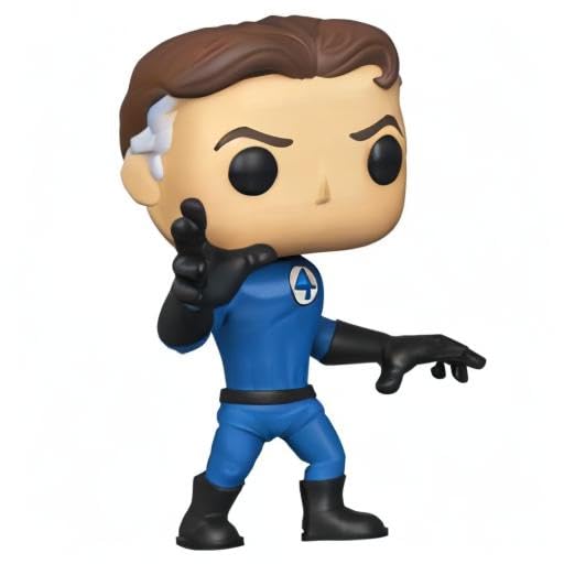 POP! Marvel Collector Corps Exclusive Fantastic Four 571 Mister Fantastic Vinyl Figure with Protective Case - Perfect for Marvel Fans, Collectors & Home/Office Display