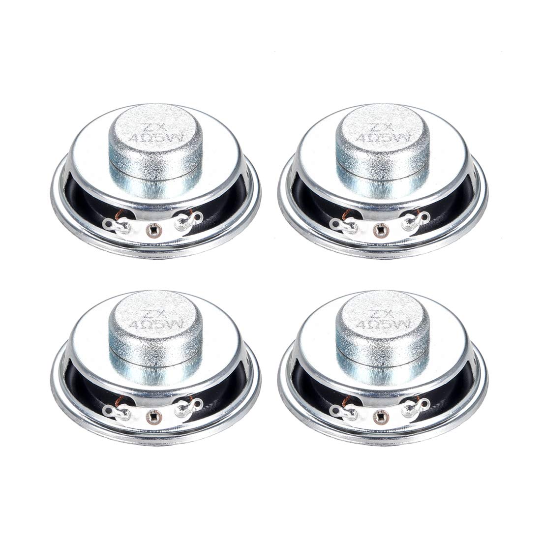 5W 4 Ohm 50mm Round DIY Speaker Replacement Loudspeaker - 4pcs Set for Home Audio, Guitar Amp, and DIY Electronics Projects