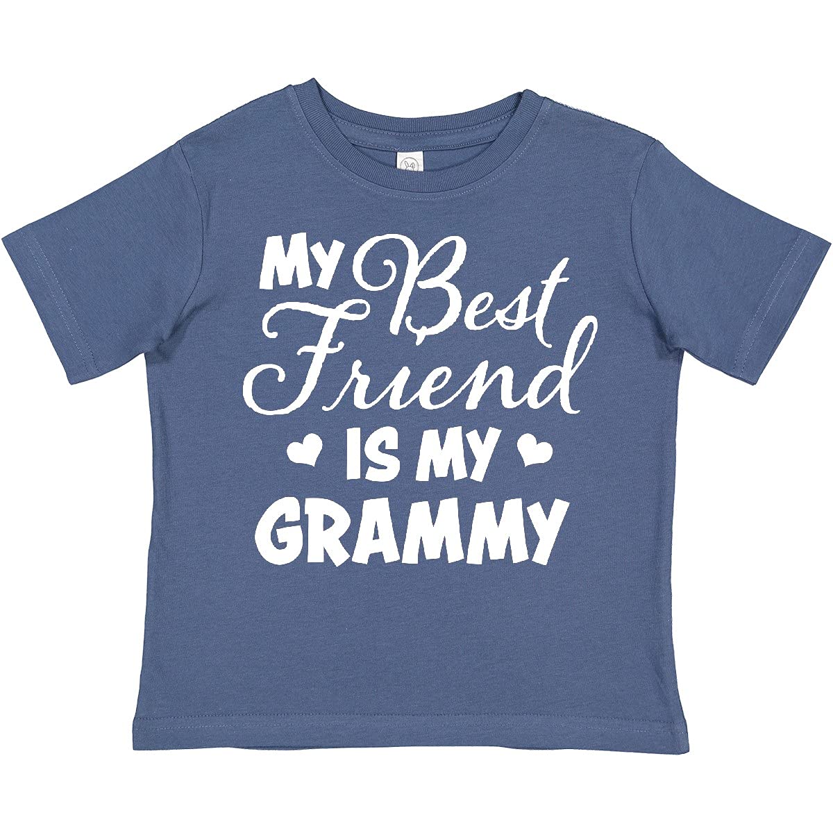 My Best Friend is My Grammy with Hearts Toddler T-Shirt - Perfect for Family Gatherings, Grandparents Day, and Heartwarming Moments