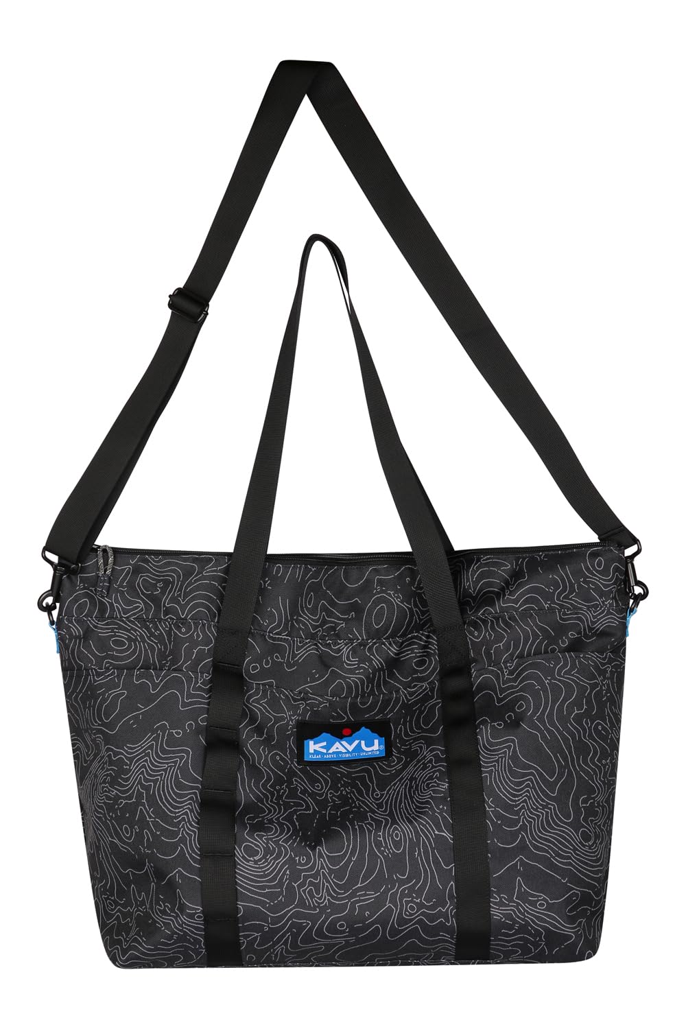 KAVU Twin Falls Tote Bag - Durable Canvas Shoulder Bag with Color Block Design - Perfect for Travel, Shopping & Everyday Use