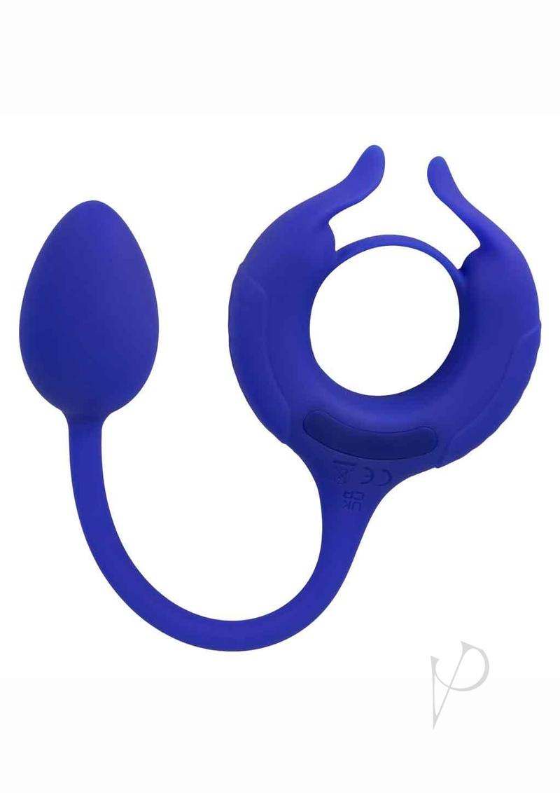 Premium Weighted Silicone Cock Ring for Men - Blue Admiral Plug & Play Design - Enhance Pleasure & Performance - Perfect for Couples Play & Solo Use