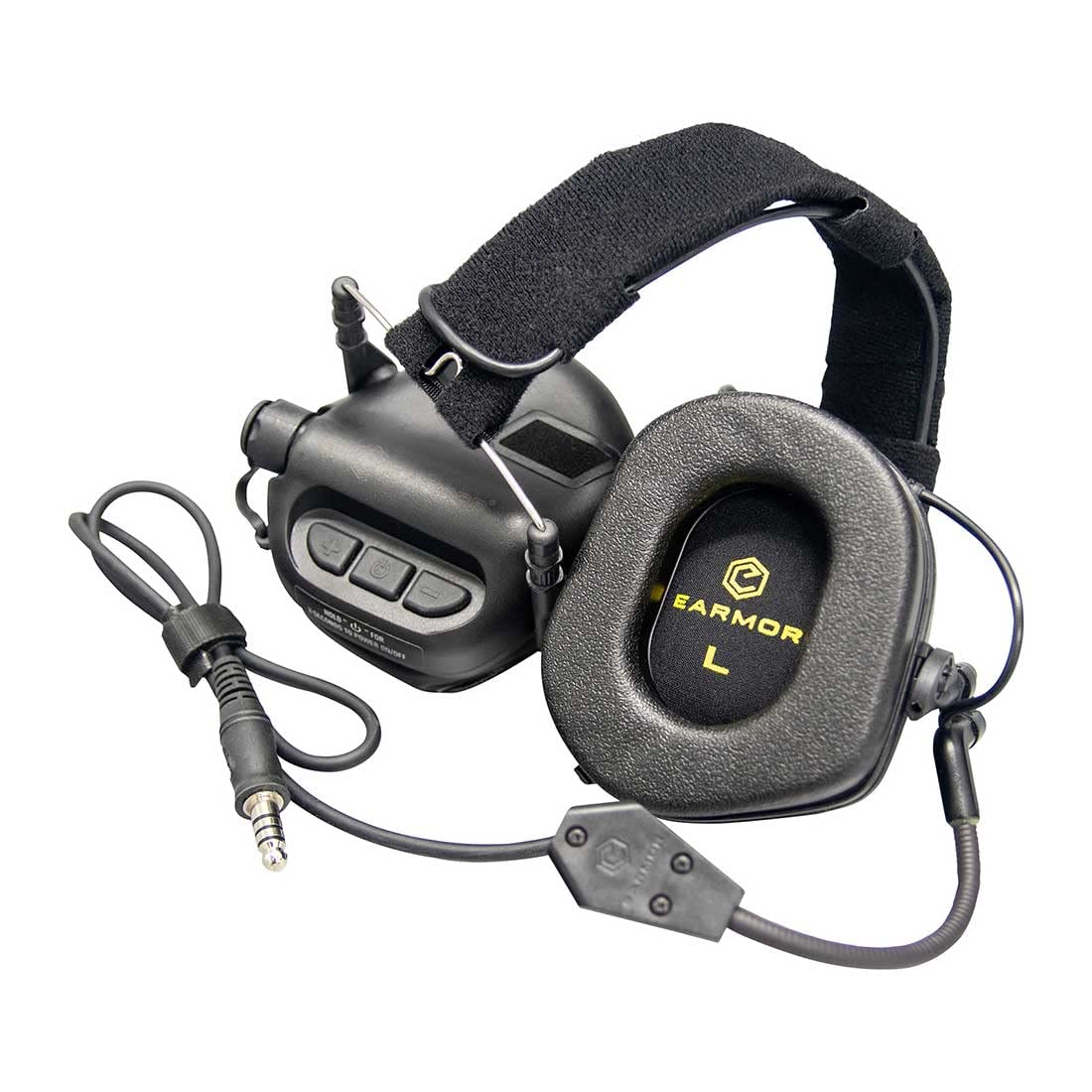 TEWERFITISME EARMOR Tactical Headset with Microphone - Waterproof M32 Noise Cancelling Headphones for CS Paintball Airsoft Shooting War Games & Sport Shooting | Military Training Outdoor Activities Hunting Range Use
