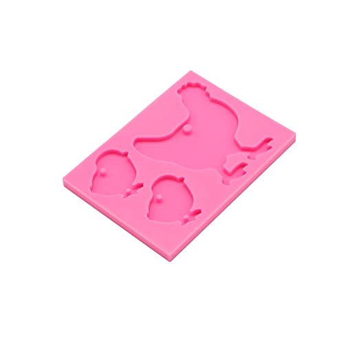 Chicken Silicone Mold Set for Resin, Chocolate & Cake - DIY Chicken Family Keychain & Shape Molds - Perfect for Baking, Candy Making & Craft Projects