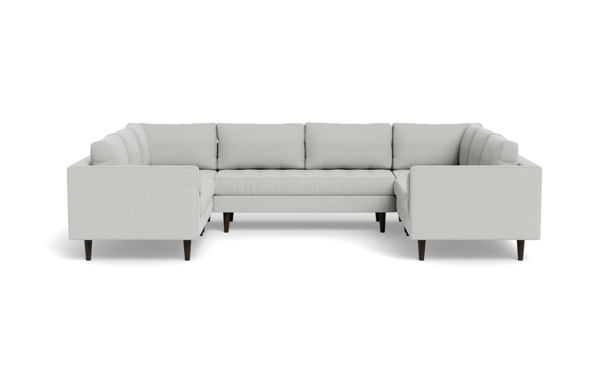 Ladybird 134 U Sectional Sofa - Modern L-Shaped Couch with Reversible Chaise, Soft Fabric Upholstery for Living Room, Family Room, or Home Theater