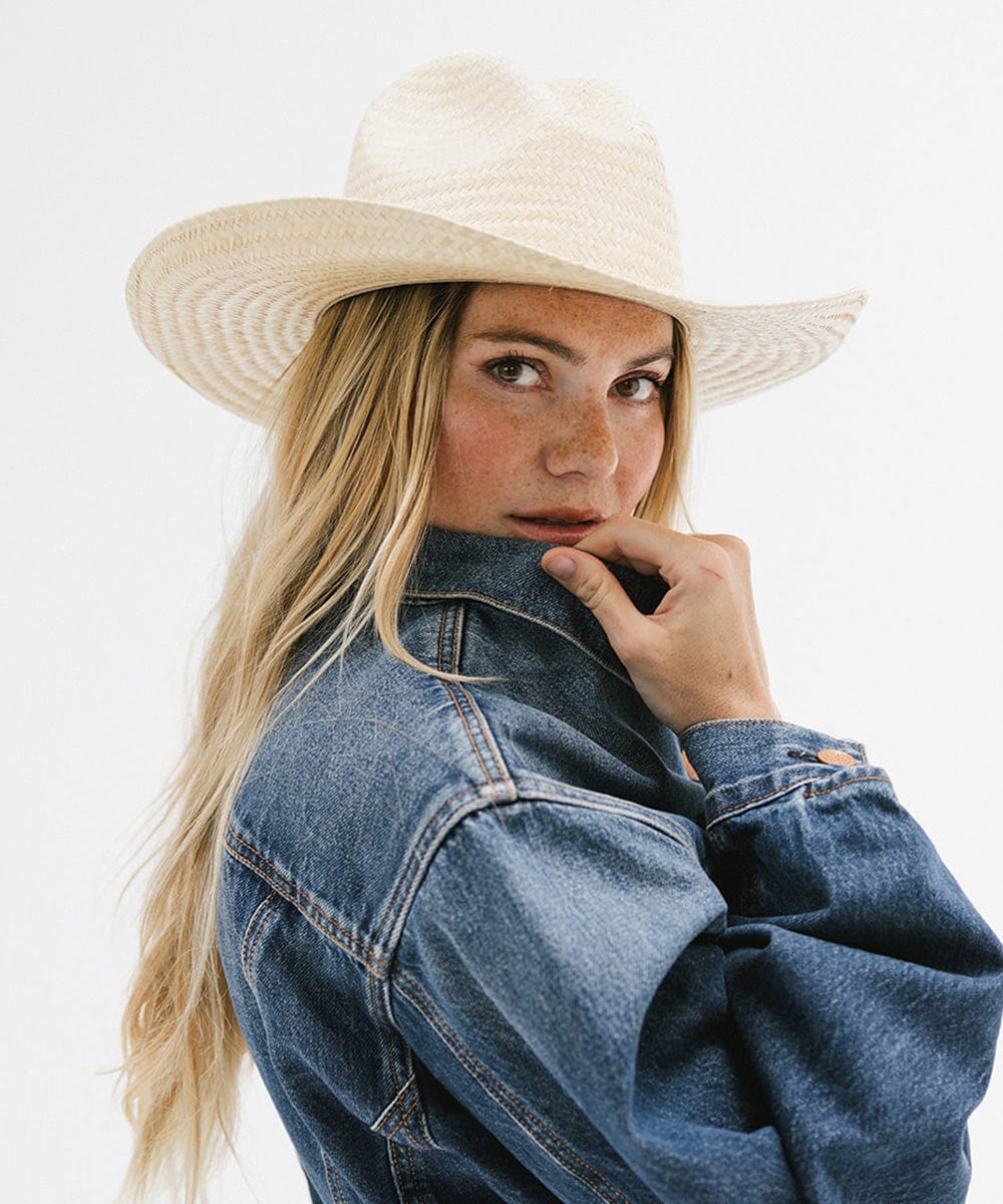 Linny Gus Crown Western Hat - Blemished | Authentic Cowboy Hat for Men & Women | Perfect for Rodeo, Country Music Festivals & Western Fashion