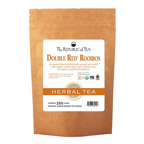 Organic Double Red Rooibos Tea Bags - 250 Count Bulk Pack | Caffeine-Free Herbal Tea for Relaxation & Wellness | Perfect for Home, Office & Gift Giving
