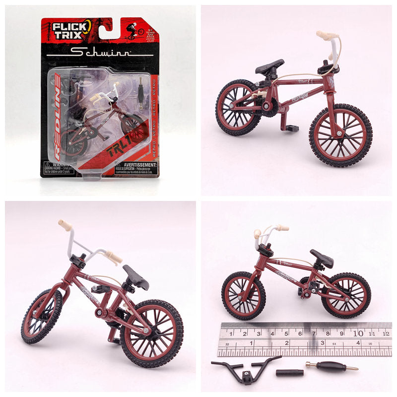Premium Finger Bike FLICK TRIX Mini BMX Diecast Model Toy - Collectible Miniature Bicycle for Kids & Adults - Perfect for Office Desk Decor, Stress Relief, and Gift Giving