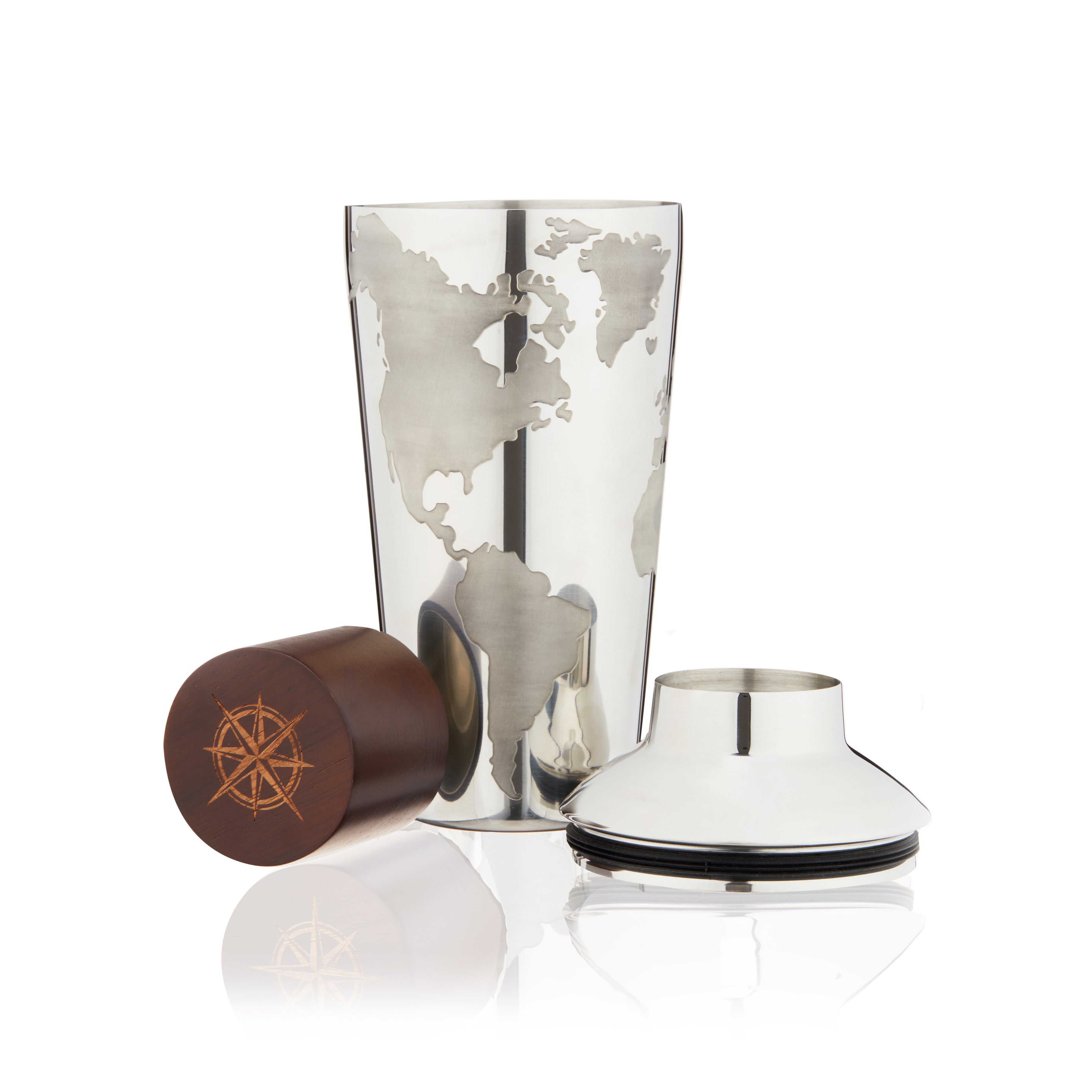 Premium Stainless Steel Cocktail Shaker Set - 28oz Bartender Mixing Tool with Built-in Strainer & Lid - Perfect for Mojitos, Margaritas & Home Bar Cocktail Making