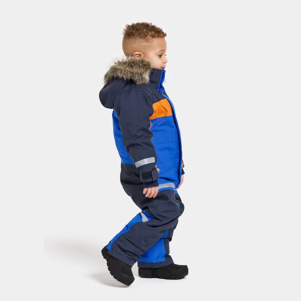 Didriksons Bjarven III Kids Snowsuit - Waterproof Winter Jacket & Pants Set for Boys & Girls, Caribbean Blue - Perfect for Snow Play, Skiing & Outdoor Winter Activities