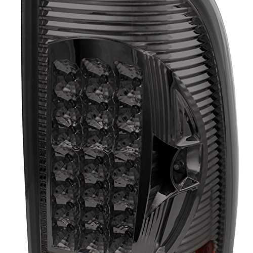 AKKON Smoked Dual Halo Ring LED Projector Headlights & LED Tail Lights for Ford F250 F350 F450 F550 Super Duty Trucks - Upgrade Your Night Driving & Off-Road Adventure