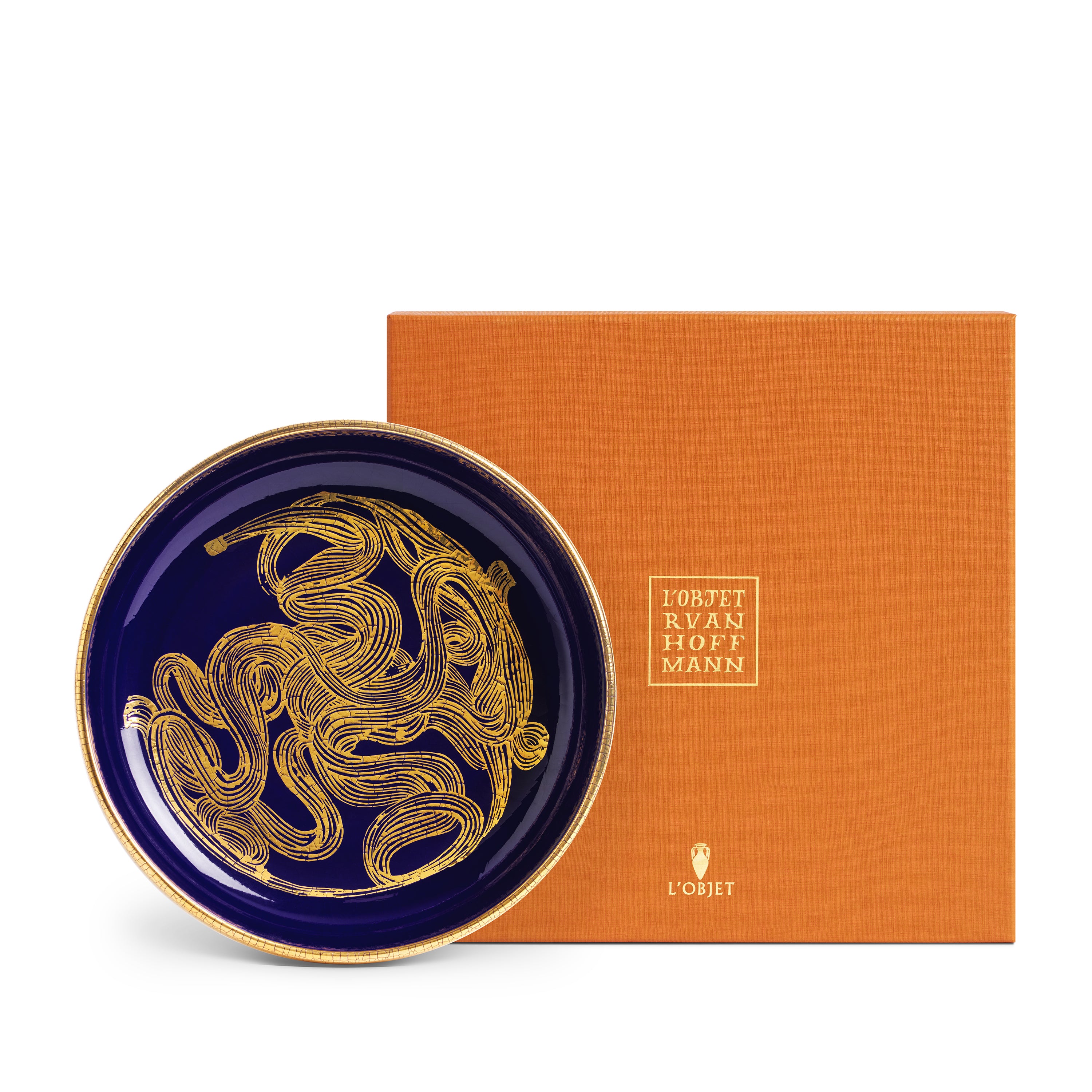 Ruan Hoffmann Ceramic Bowl - Medium Size, Handmade Blue Artisan Bowl for Dining & Home Decor | Perfect for Soup, Salad, Fruit Serving
