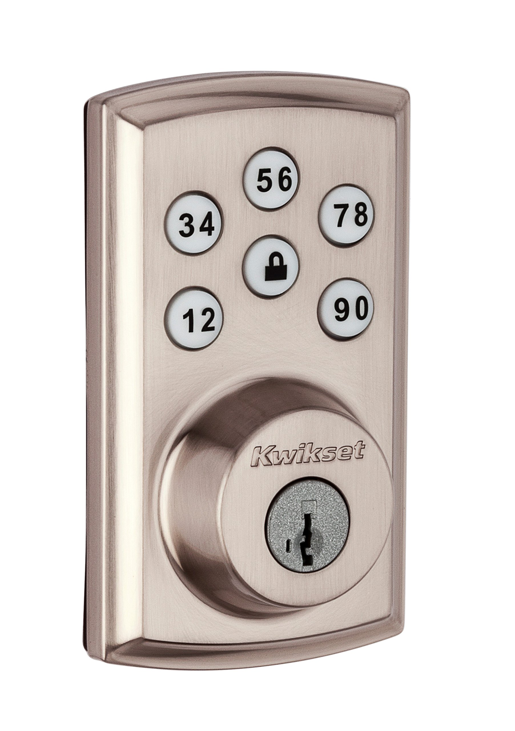 Kwikset 98880-004 SmartCode 888 Smart Lock - Z-Wave Plus Touchpad Electronic Deadbolt with SmartKey Security in Satin Nickel - Ideal for Smart Homes & Secure Keyless Entry