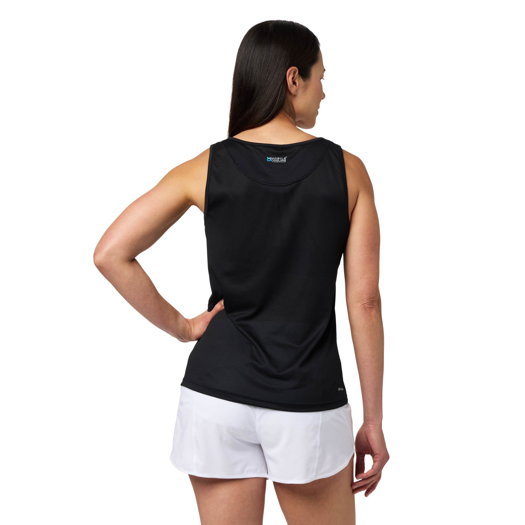 Cooling Women's Tank Top - Breathable & Moisture Wicking Summer Workout Shirt | Black | Gym, Yoga, Running & Outdoor Activities
