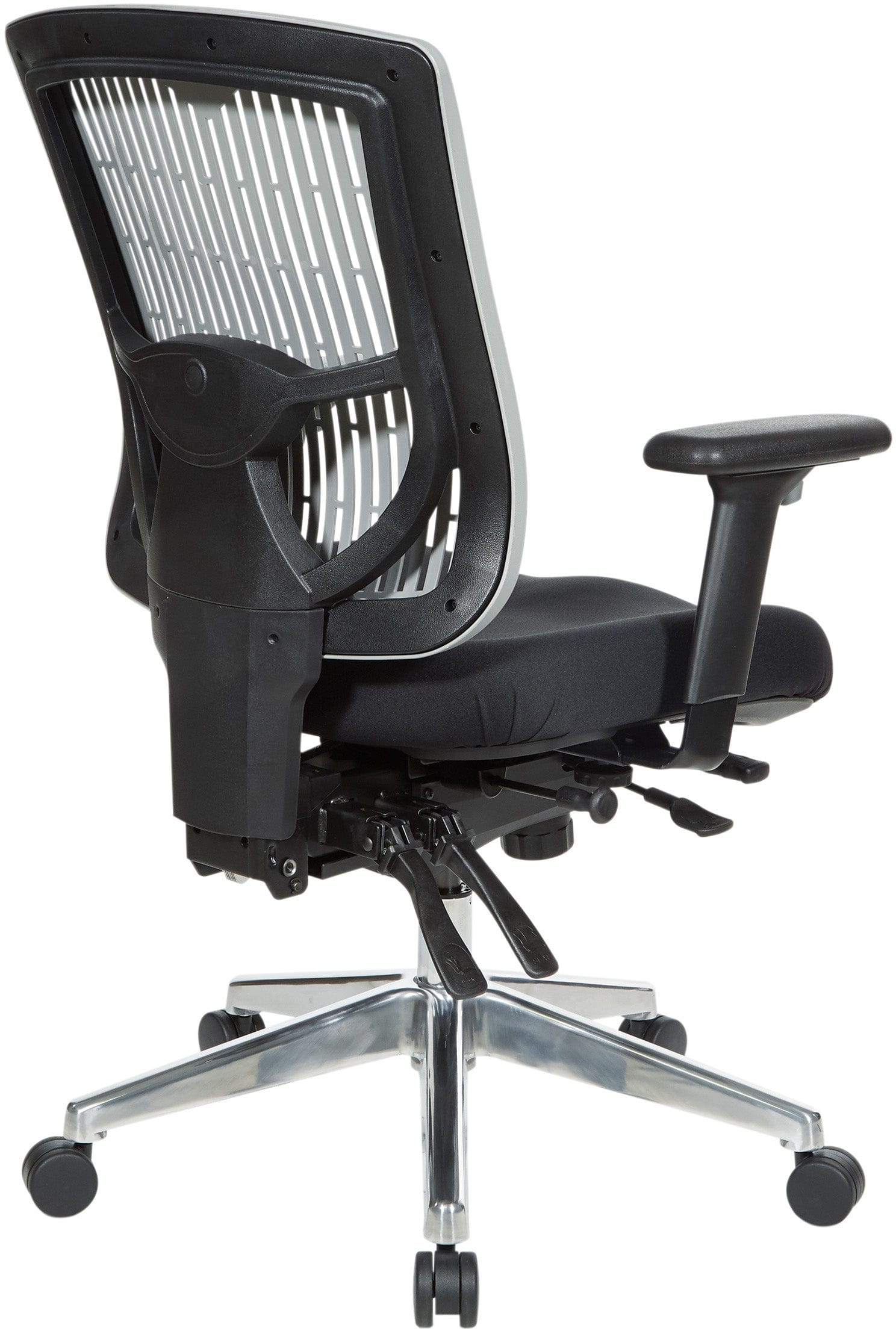 Office Star Contoured Plastic Back Manager's Chair [97898C] - Ergonomic Office Chair with Adjustable Height for Home & Business Workspaces