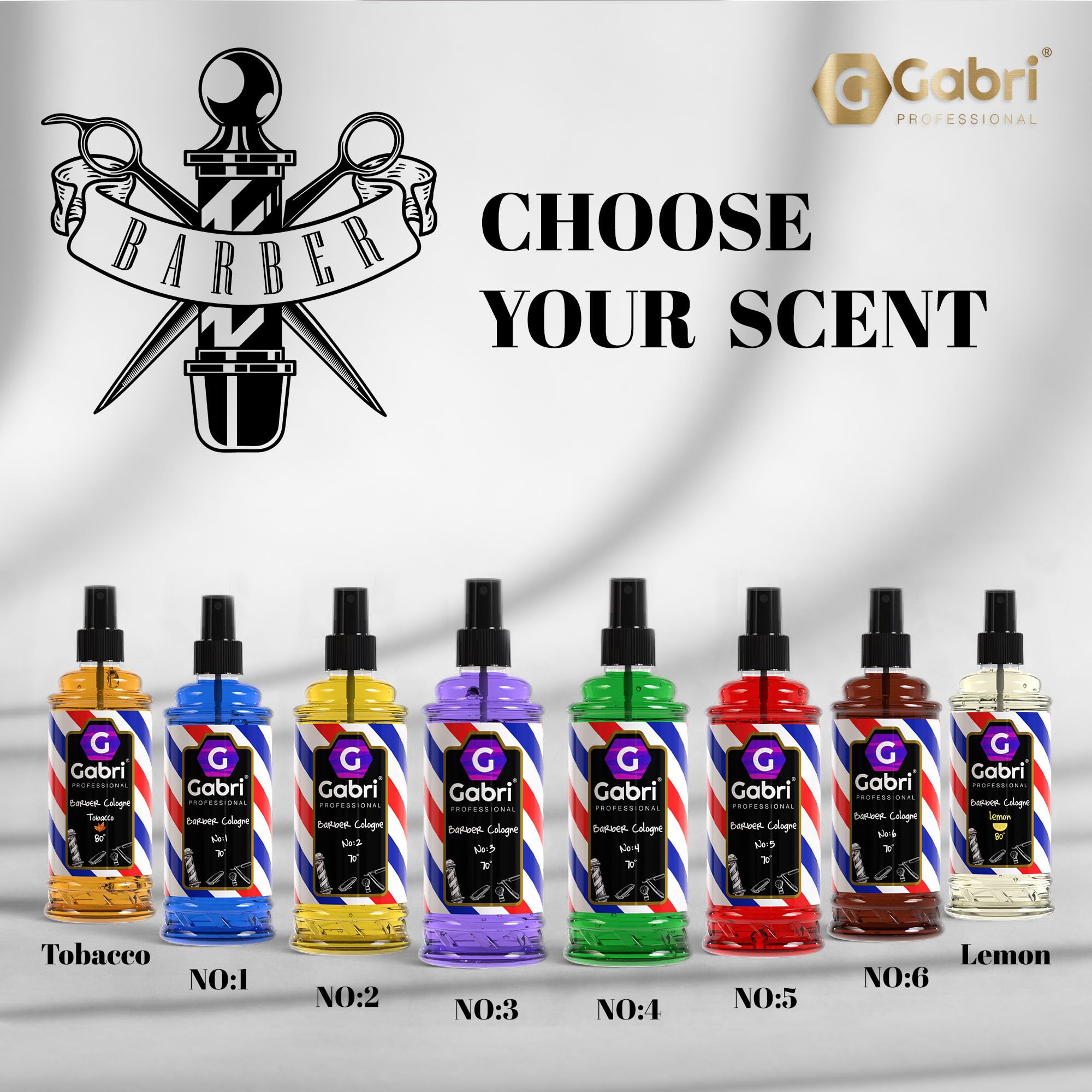 Gabri Men's Cologne 250ml - Eau De Toilette & Aftershave Spray with Ginger, Tangerine & Oleander | Fresh Spicy Fragrance for Men | Perfect for Daily Wear, Office & Date Nights