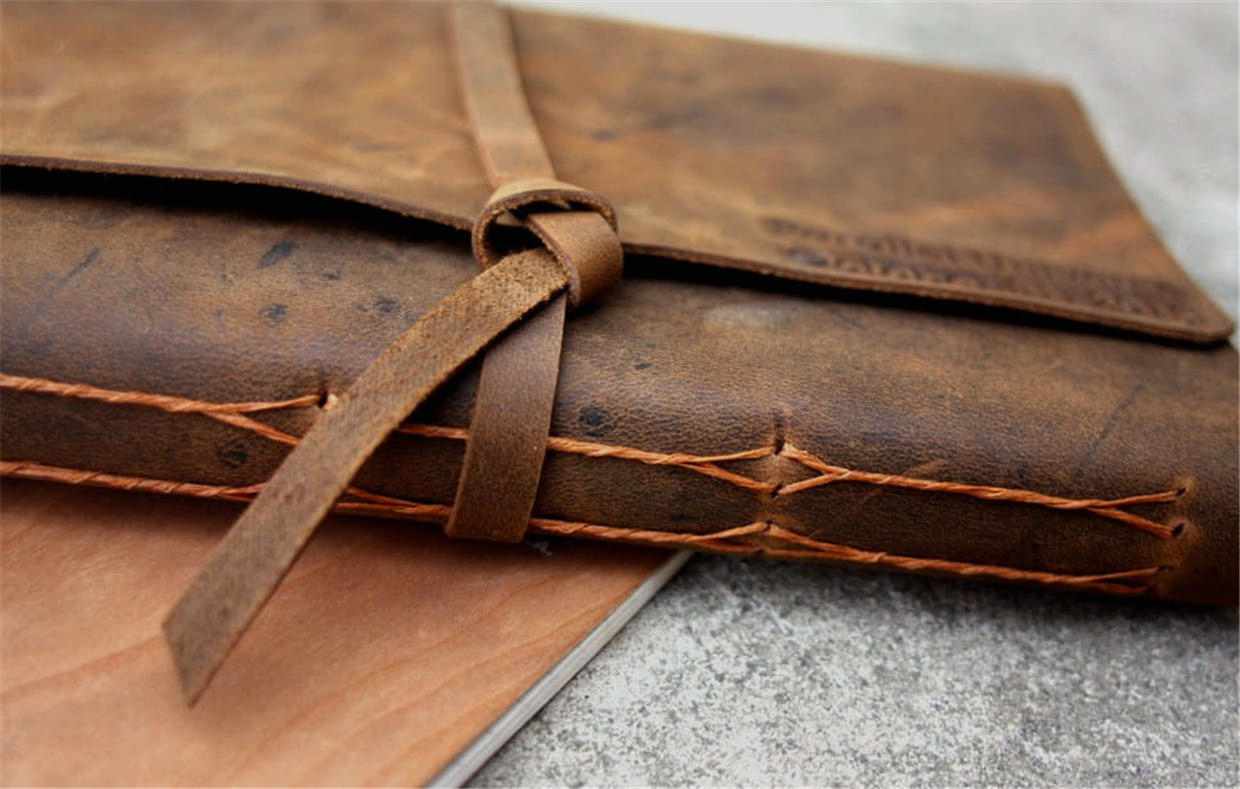 Personalized Brown Leather Journal - Handcrafted Notebook for Writing, Sketching & Note Taking - Perfect Gift for Writers, Students & Professionals - Office, School & Travel Use