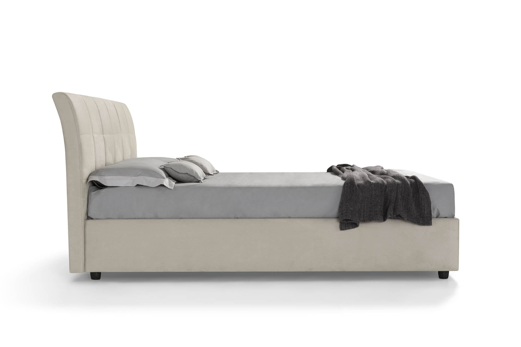 Novaluna Italy Berlino Bed - Premium Italian-Made Bed Frame for Modern Bedrooms | Perfect for Master Bedrooms, Guest Rooms & Luxury Apartments