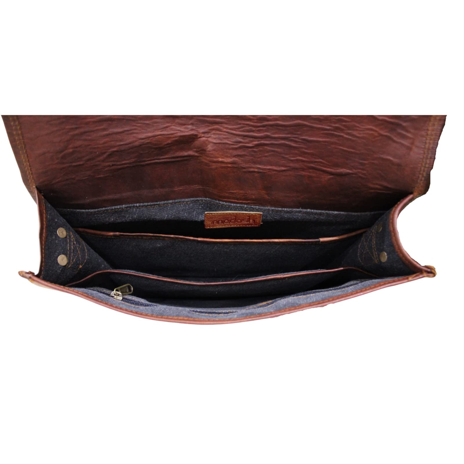 Genuine Leather Men's Crossbody Messenger Bag - Stylish Shoulder Bag for Laptop & Office Essentials - Perfect for Work, Travel & Daily Commute