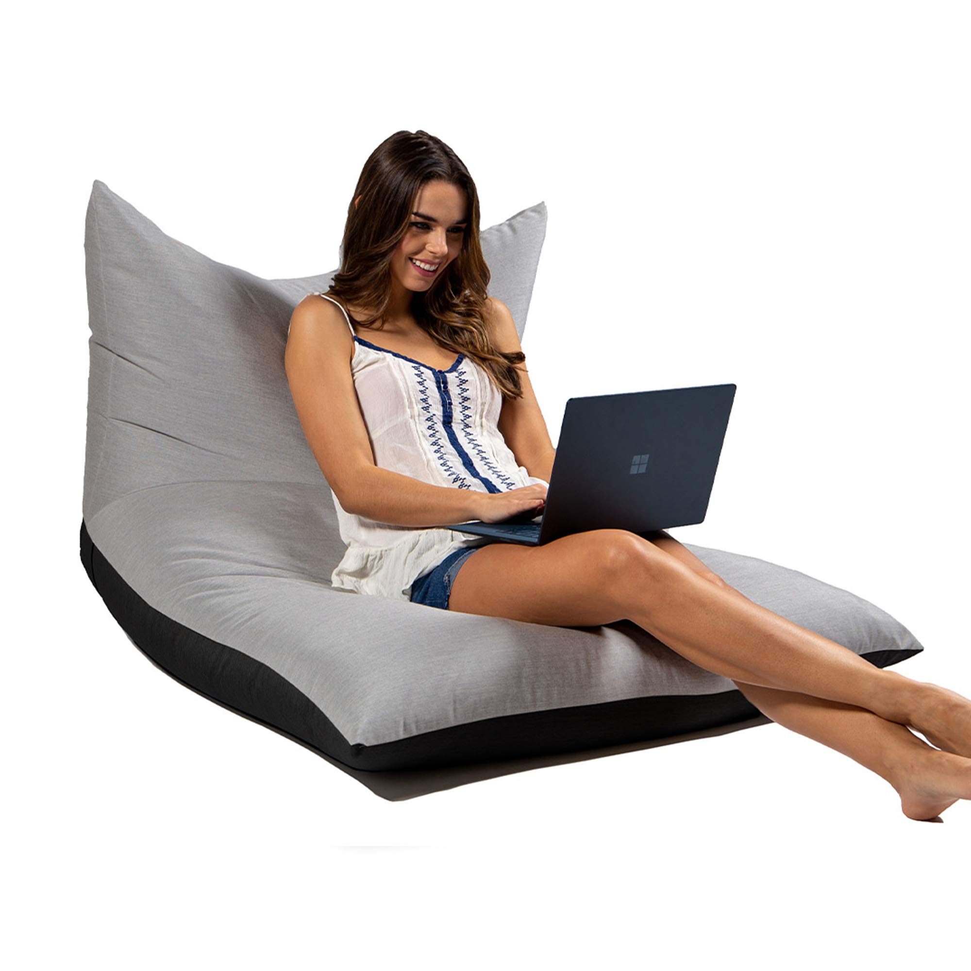 Jaxx Finster Outdoor Lounge Chair - Waterproof Bean Bag with Comfortable Granite Fabric, Perfect for Patio, Poolside, and Backyard Relaxation