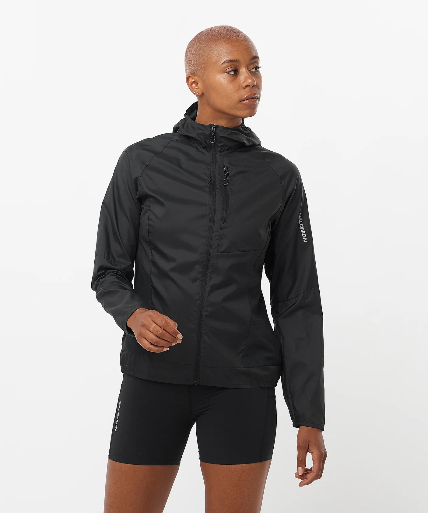 Bonatti Women's Cross Wind Jacket Hoodie - Lightweight Waterproof Windbreaker for Hiking, Running & Outdoor Activities
