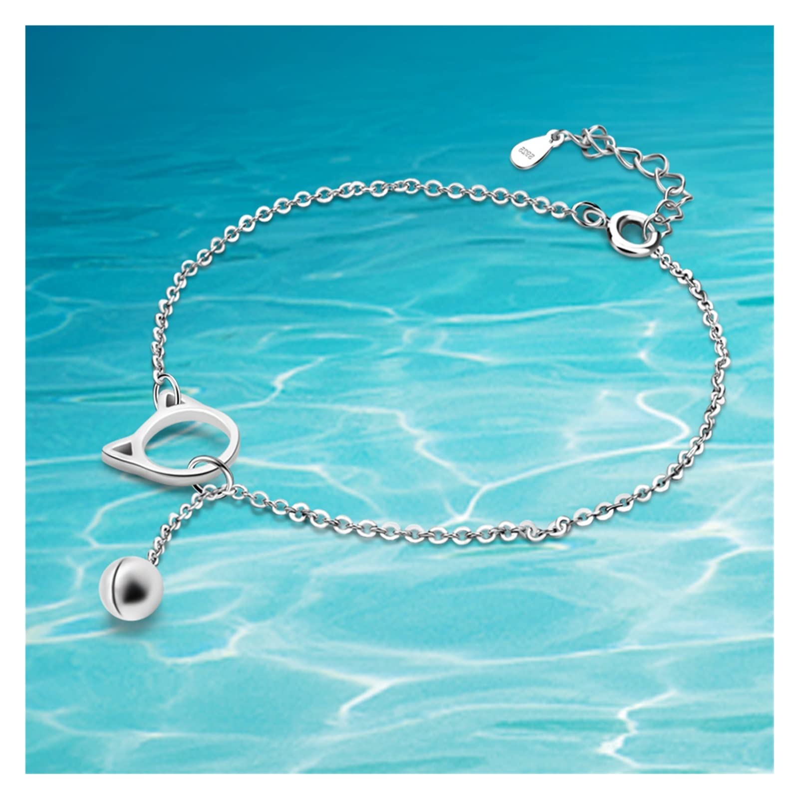 Stylish Cat Anklet Bracelet - Elegant Foot Chain Jewelry for Women | Perfect Summer Beach Accessory & Boho Fashion Statement