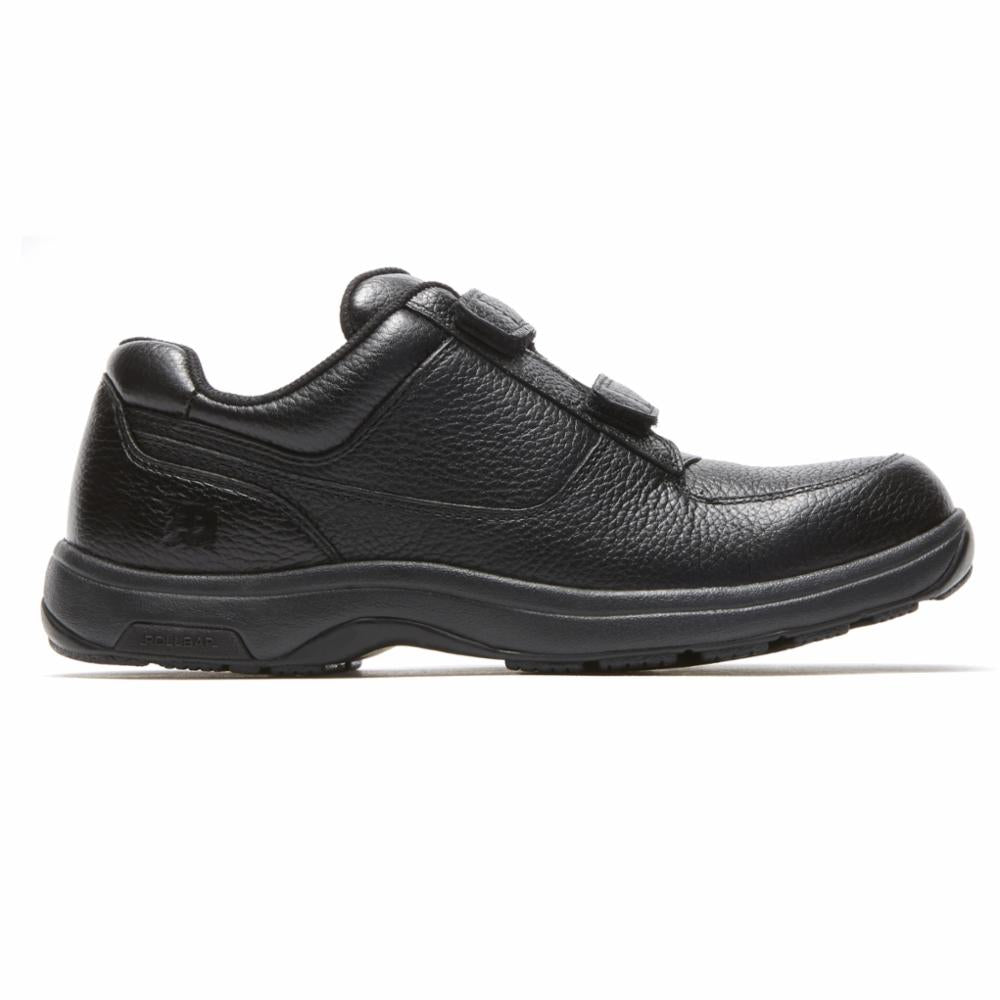 Dunham Men's Winslow Oxford Dress Shoes - Black Leather Formal Shoes for Business, Office & Wedding | Comfortable & Stylish Men's Loafers