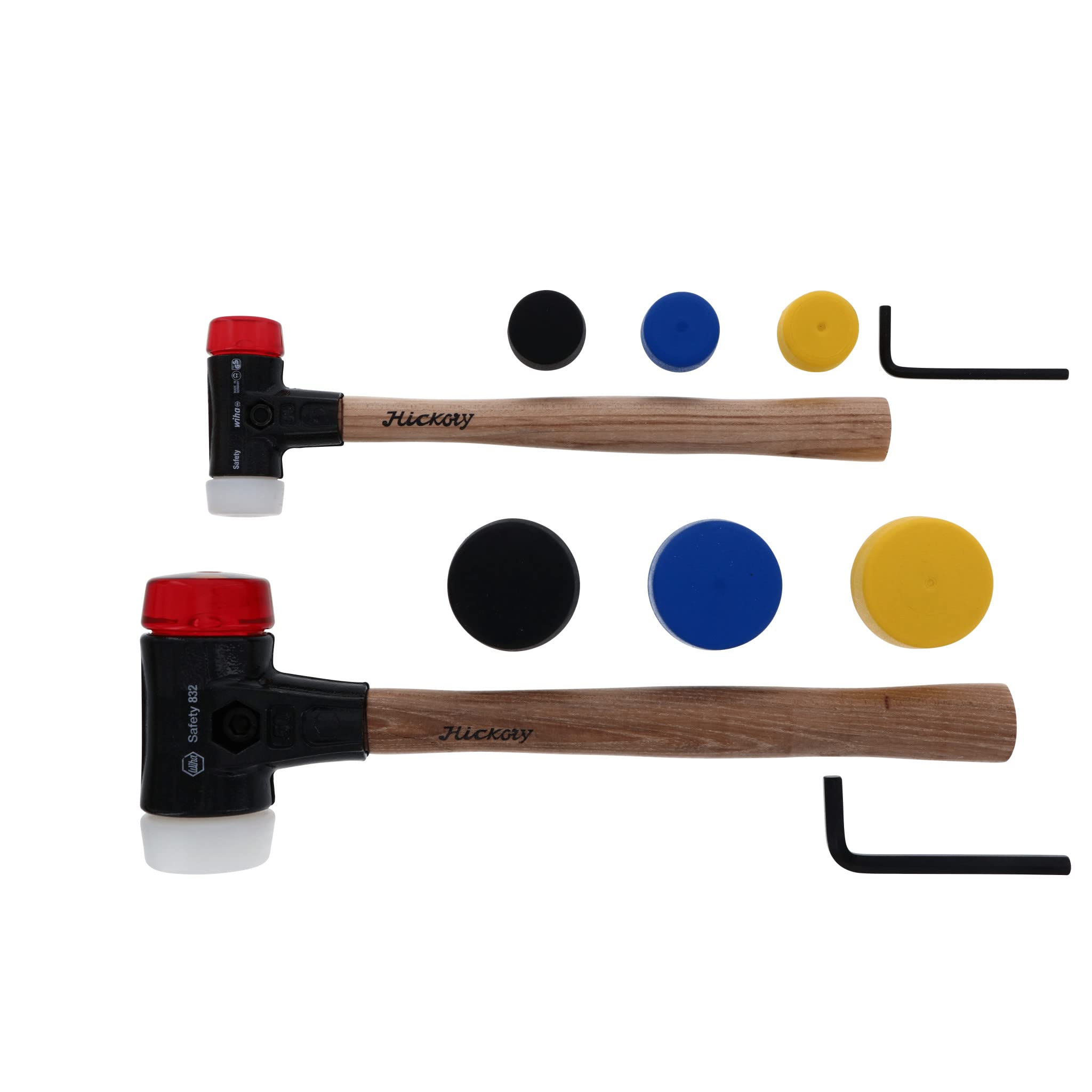 Wiha 83290 15-Piece Mallet Set - Professional Soft Face Hammer Kit for Woodworking, Leather Craft & Jewelry Making | Perfect for Carpenters, Artisans & DIY Projects
