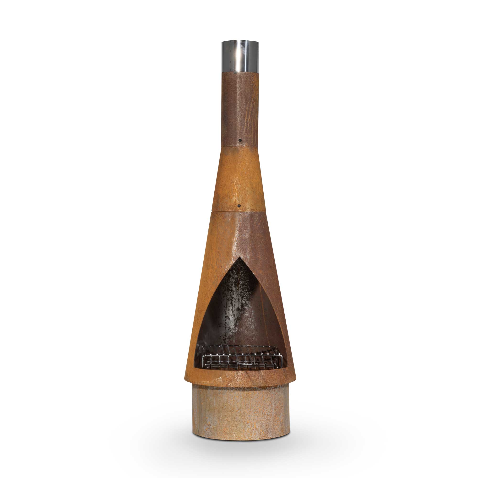 Outdoor Conical Chiminea Fire Pit - 50