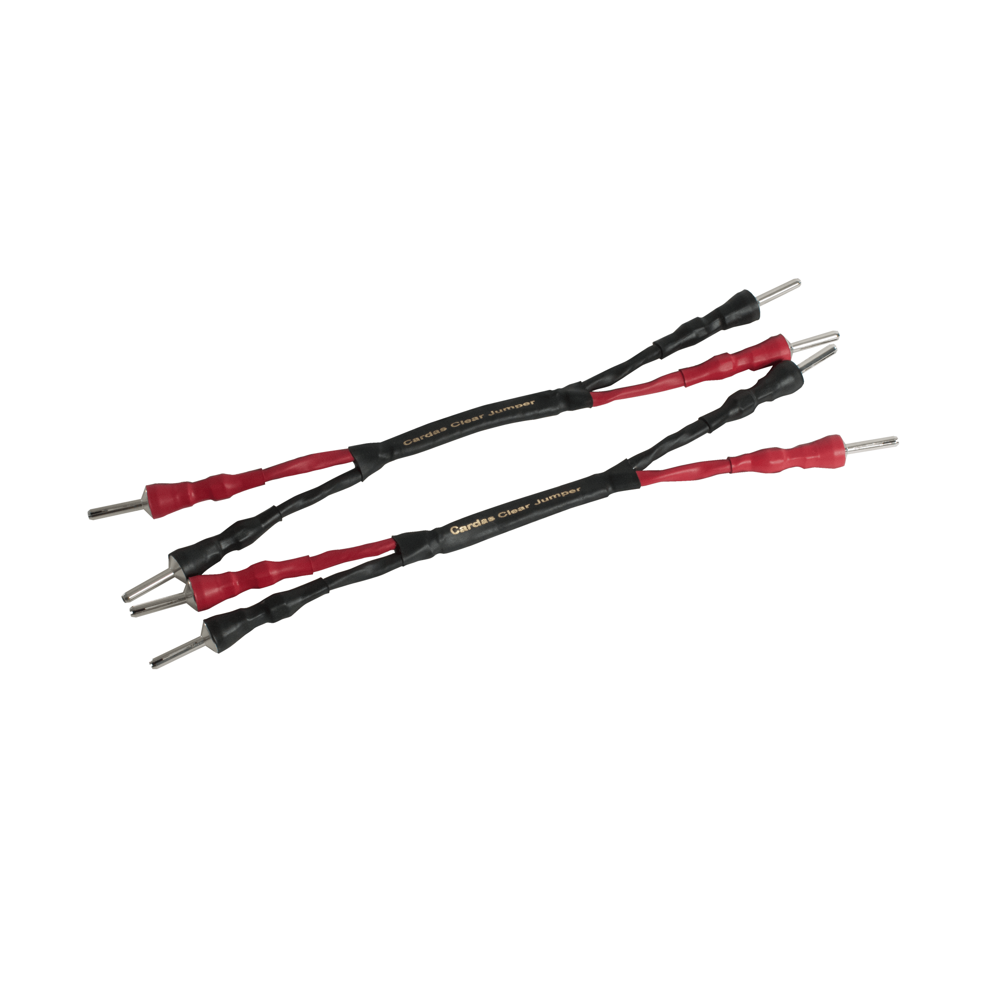Cardas Audio Clear Speaker Jumper Cable - High Performance Banana Plug 25cm (2 Pack) - Perfect for Hi-Fi Systems, Home Theater & Audiophile Setups