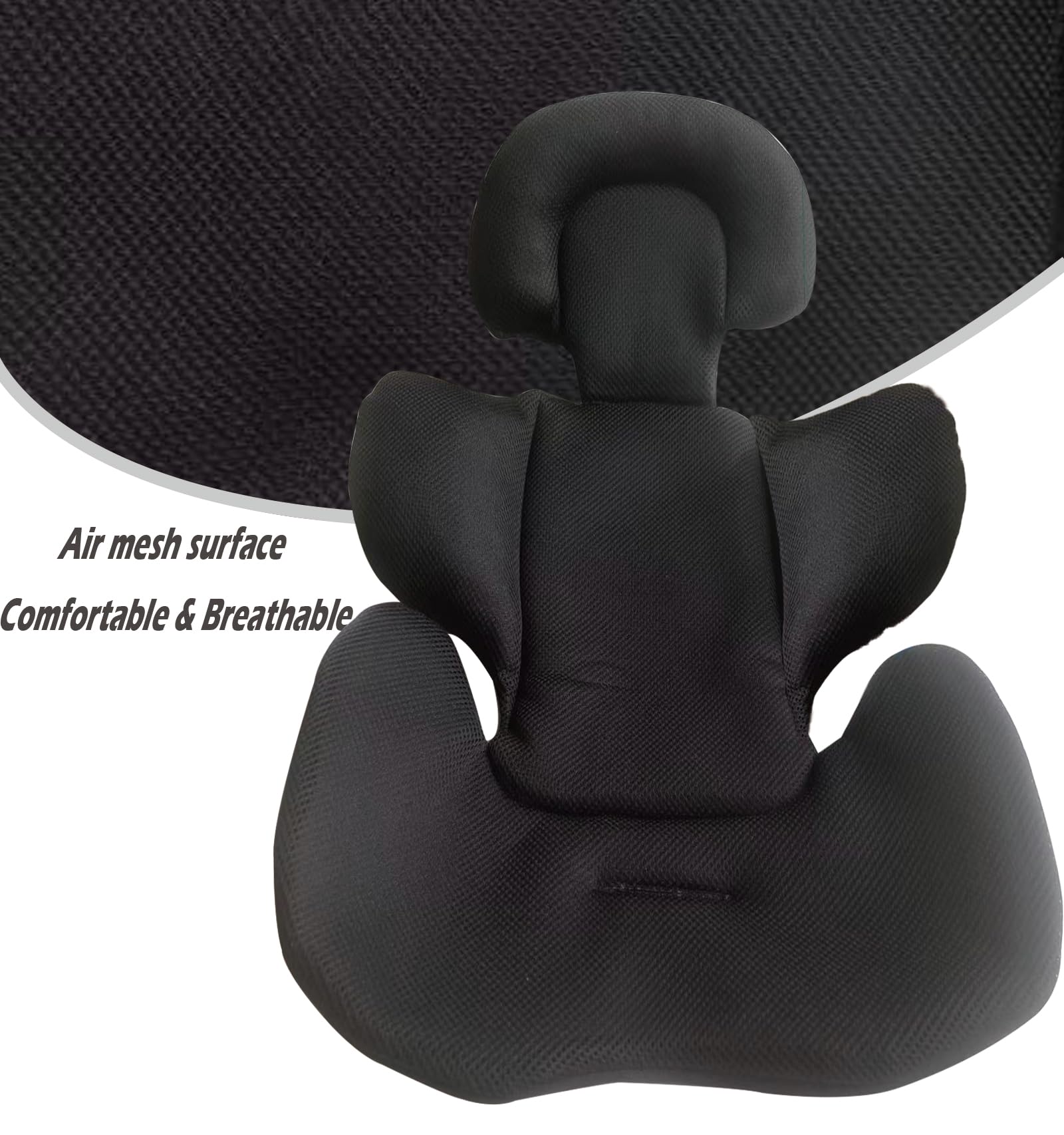 **Soft Reversible Baby Car Seat Insert & Stroller Liner - Comfy Pram Cushion for Newborns, Buggy, High Chair & Carrycot - Perfect for Travel, Shopping & Outdoor Adventures**