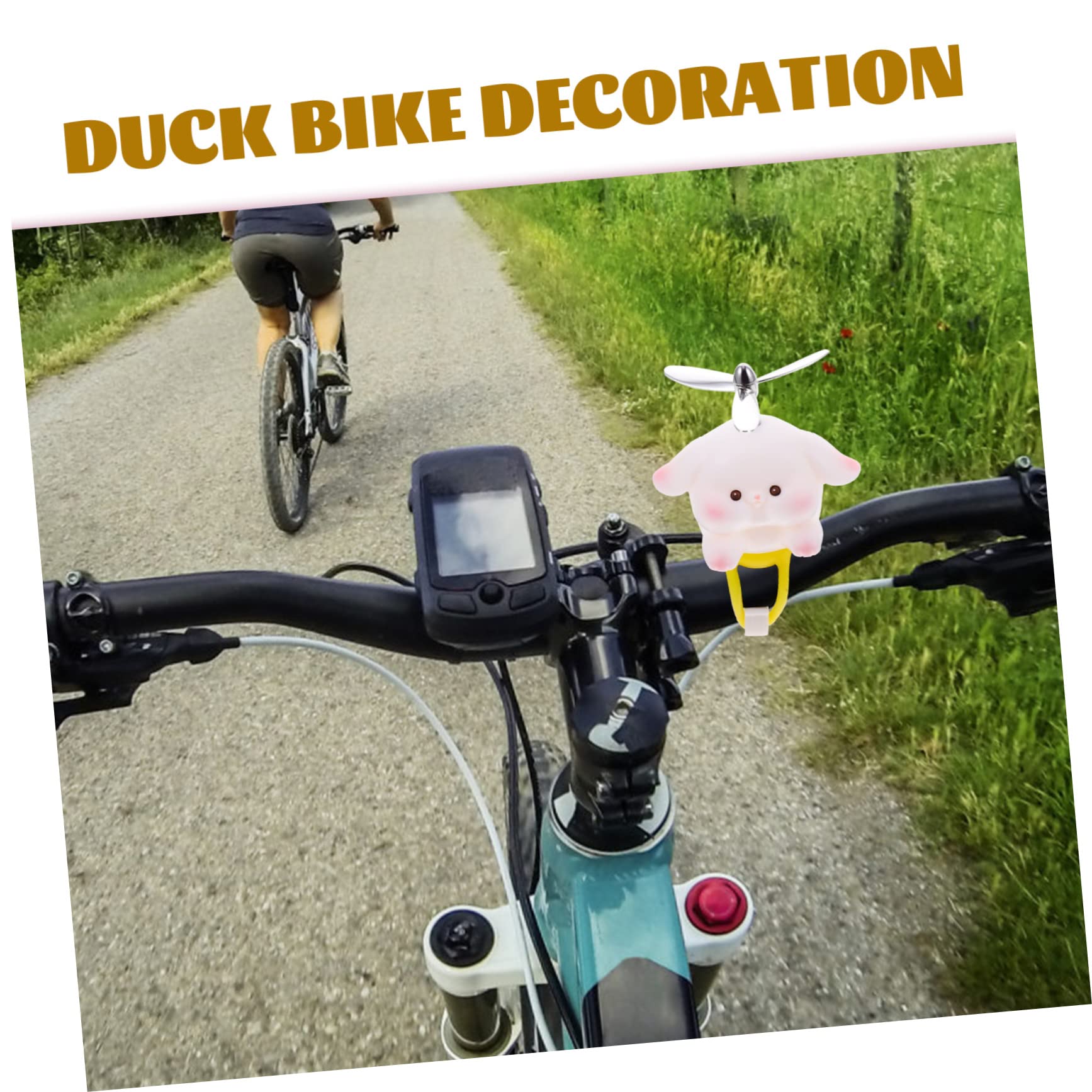 OHPHCALL White Vinyl Rabbit Doll Bike Bell - Cute Car Accessories & Auto Decor for Bicycles, Motorcycles, and Gift Giving