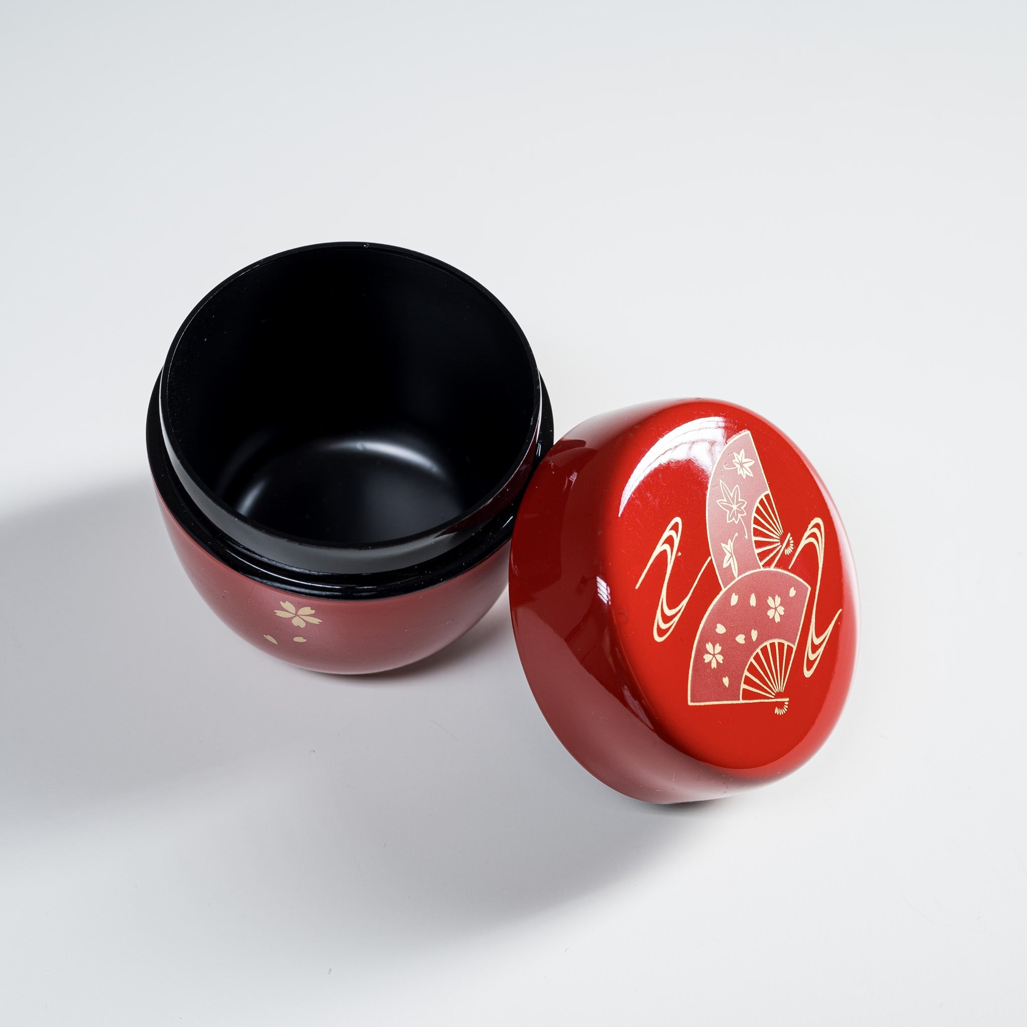 Premium Matcha Tea Ceremony Container - Traditional Red Lacquer Finish | Authentic Japanese Tea Set for Zen Meditation & Home Decor