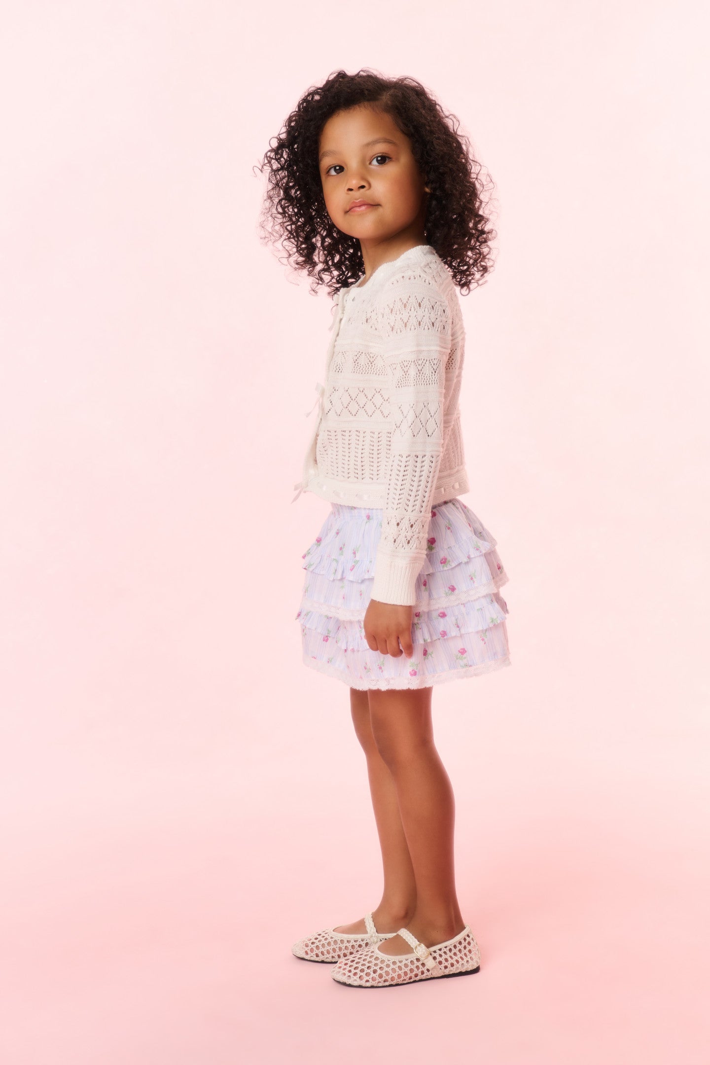 Billie Floral Striped Skirt for Girls - Cute Summer Dress for Kids, Perfect for School, Parties & Outdoor Activities