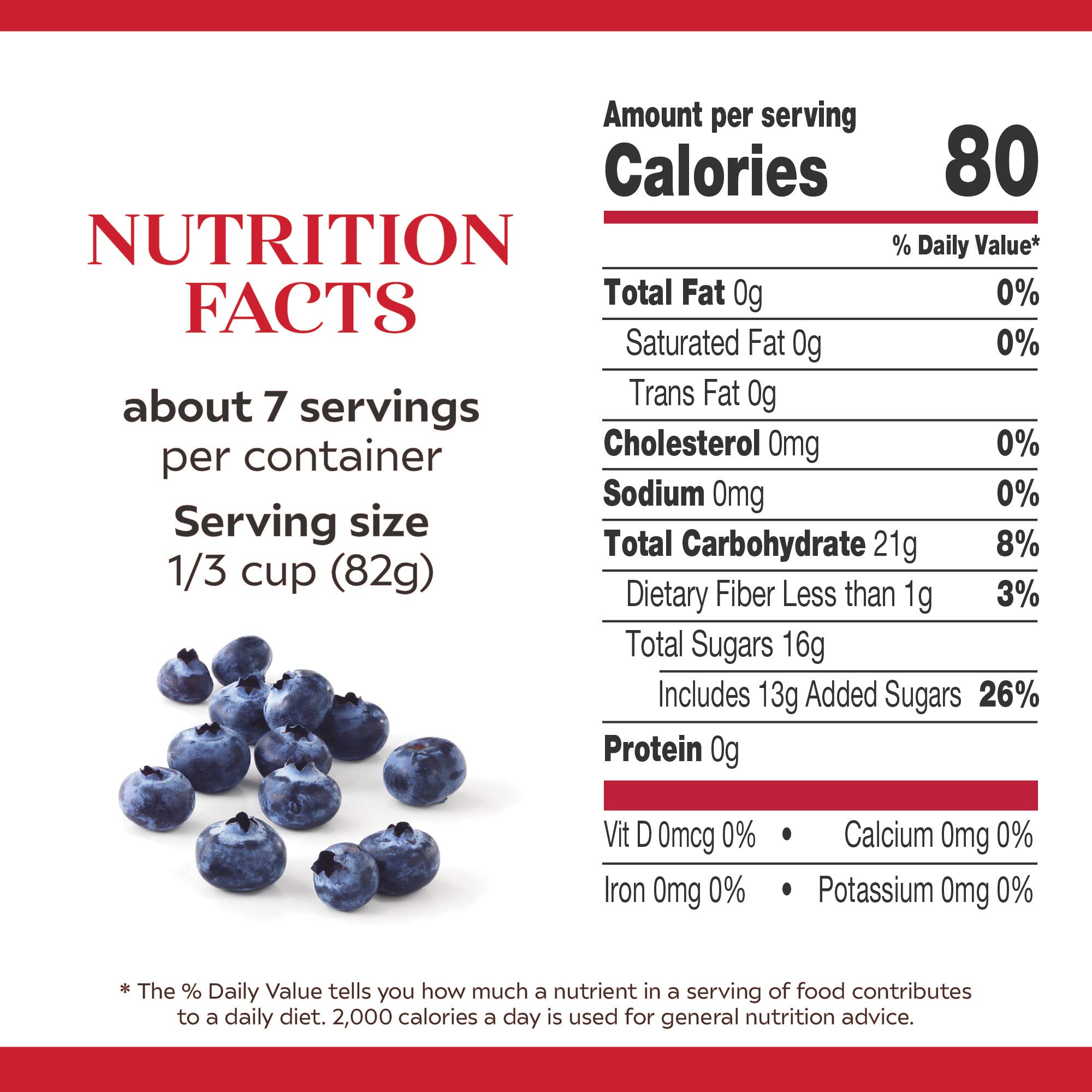 Duncan Hines Comstock Simply Blueberry Pie Filling, 21 Ounce (Pack of 8) - Perfect for Baking Pies, Desserts, and Sweet Treats at Home