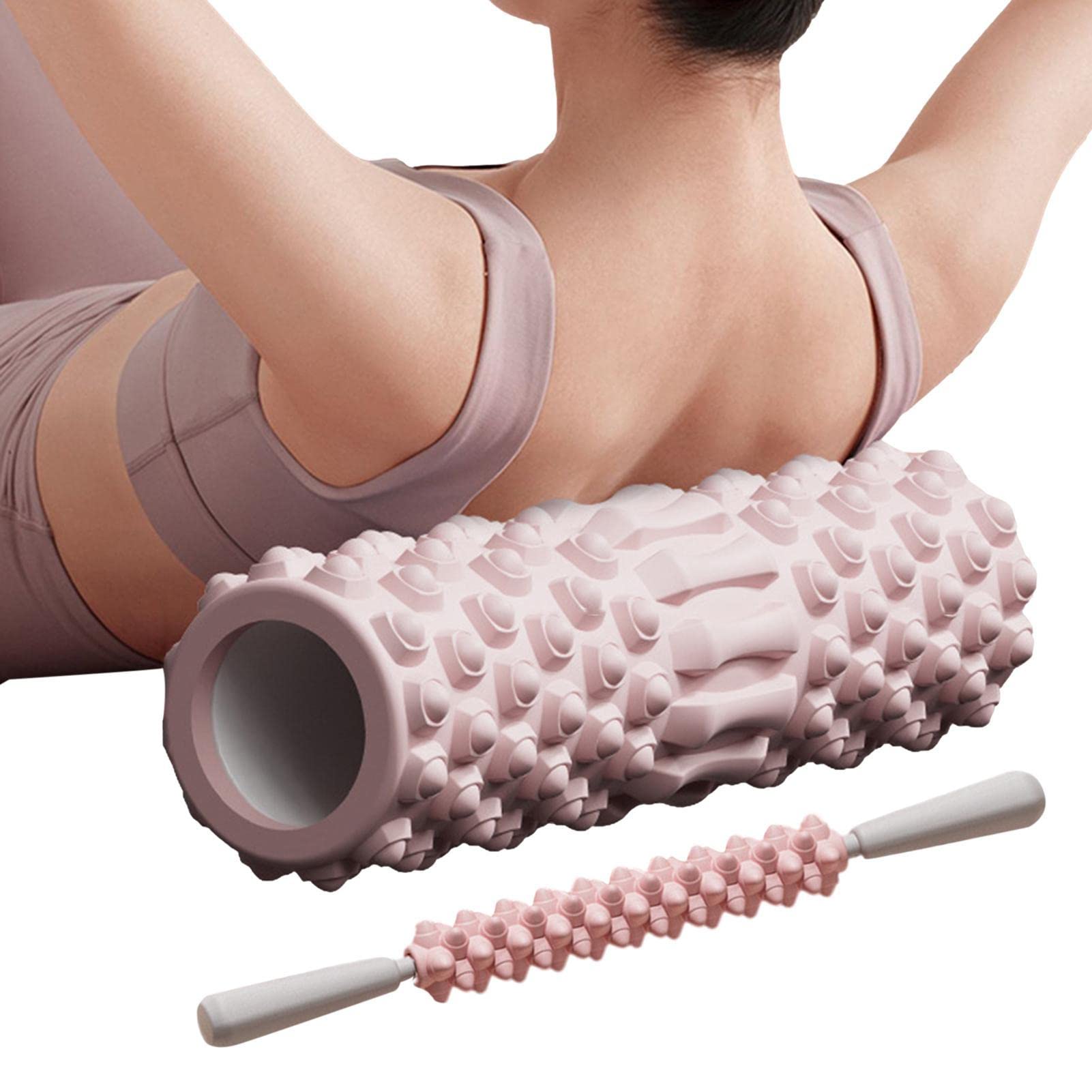 EVA Foam Roller for Back, Waist, Legs & Hip - Medium Density Muscle Recovery & Relaxation Tool | Home Gym Equipment for Pain Relief, Stretching & Shaping | Perfect for Yoga, Pilates & Post-Workout Recovery