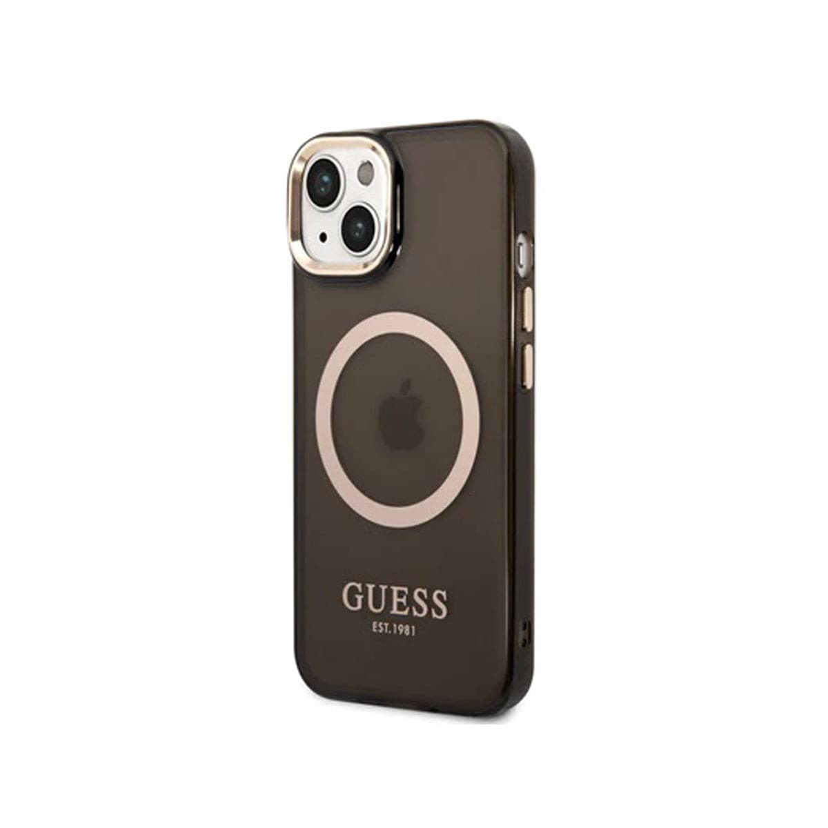 GUESS iPhone 14 Plus Ring Edition Phone Case - Slim Protective Cover with Finger Strap for Women & Men - Perfect for Work, Travel, and Daily Use