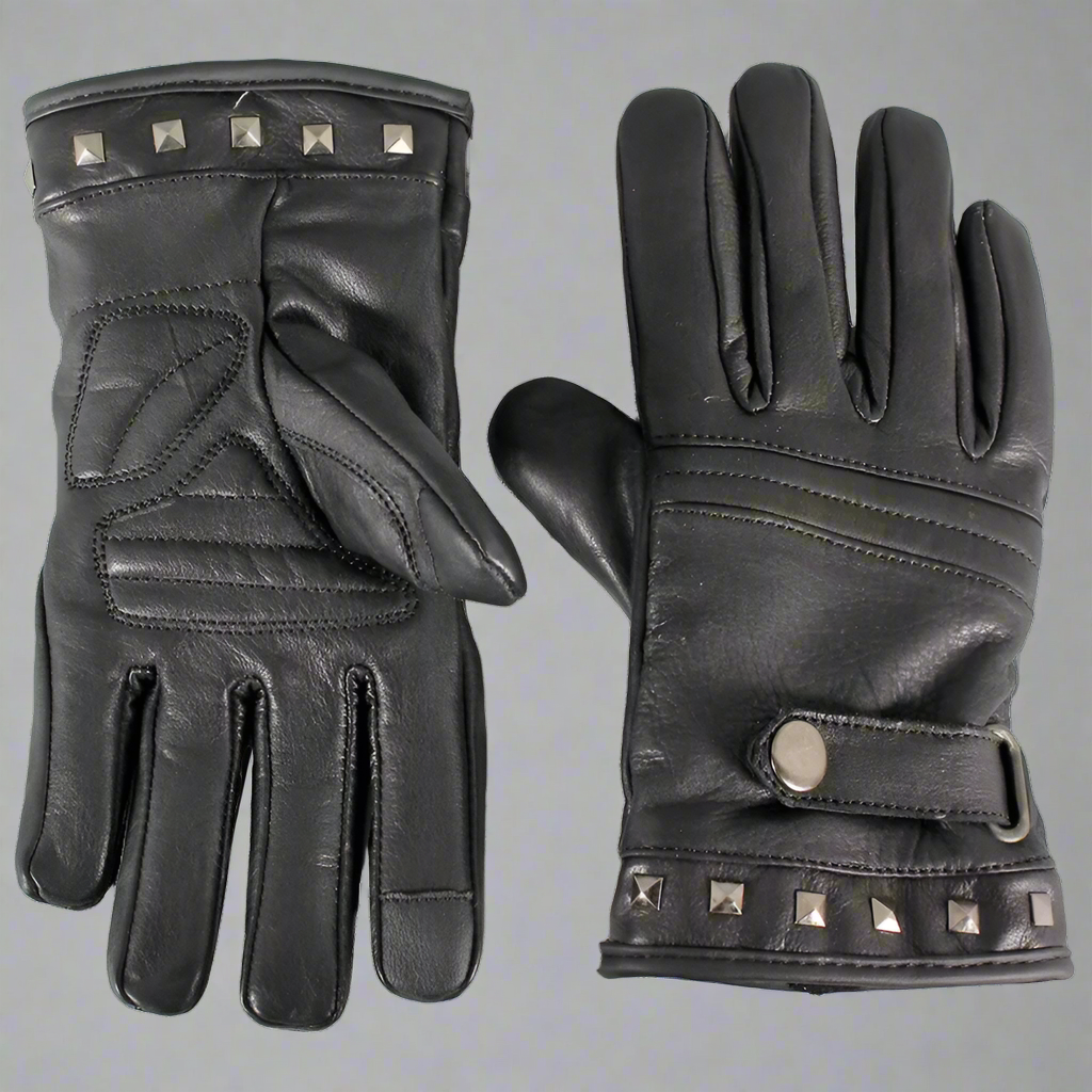 Open Road Women's Touch Tip Leather Motorcycle Gloves - Breathable & Protective Riding Gloves for Harley, Cruiser & Street Bikes - Perfect for Commuting, Touring & Long Rides