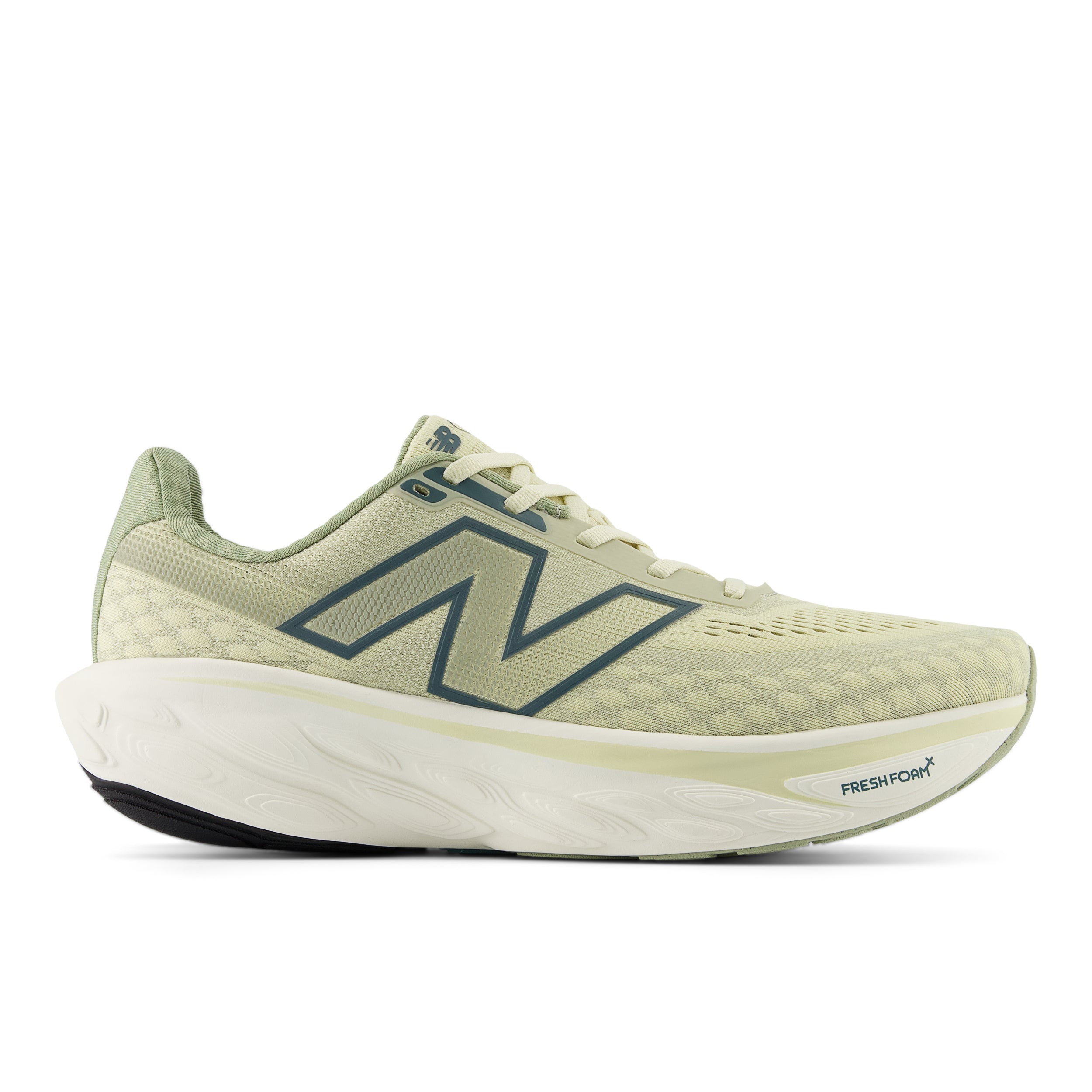 New Balance Men's Fresh Foam X 1080 v14 Running Shoes - Pale Moss/New Spruce/Linen - Lightweight Cushioned Sneakers for Jogging, Gym Workouts & Daily Wear