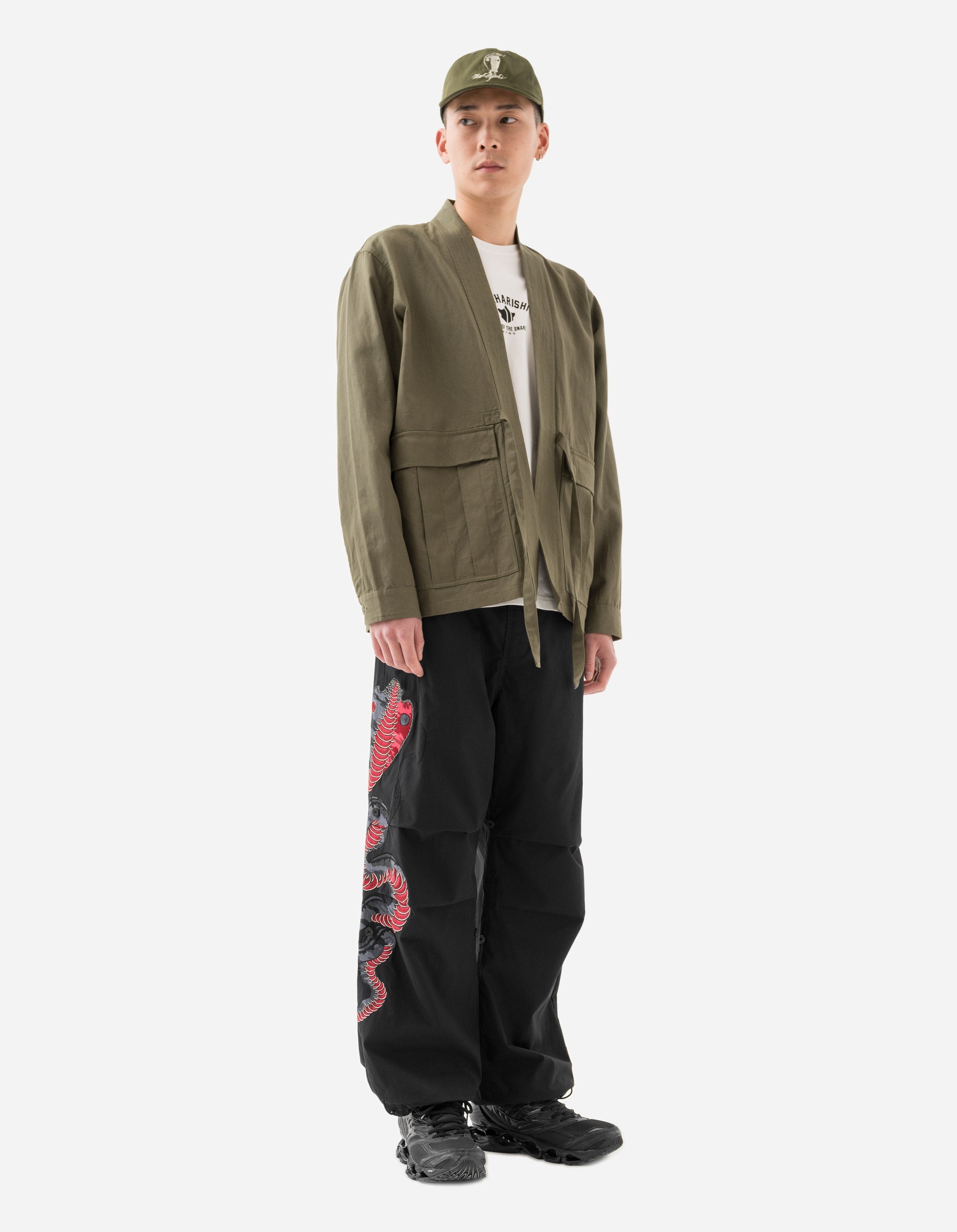 6028 Hemp Cargo Hanten Jacket - Olive OG 107F - Eco-Friendly Men's Workwear for Outdoor & Casual Wear