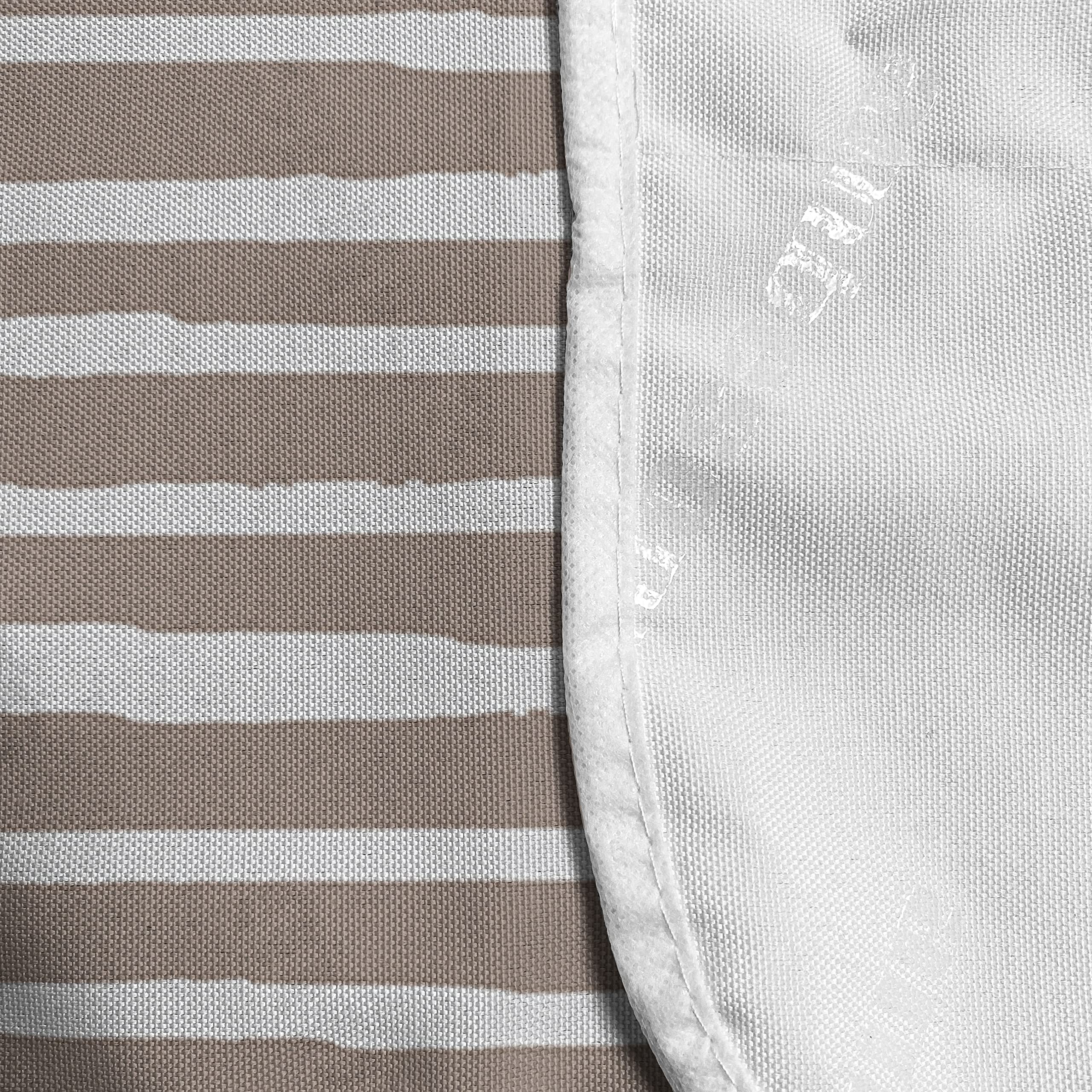 Ambesonne Abstract Microwave Oven Cover - Minimalist Horizontal Brushstroke Stripes Design, Waterproof Kitchen Organizer with Pockets, 36