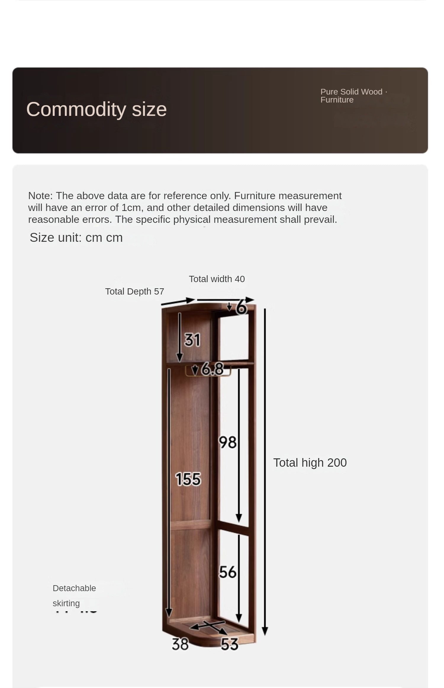 Premium Black Walnut Solid Wood Storage Rack - Space-Saving Floor Corner Hanger for Entryway, Bedroom & Bathroom Organization