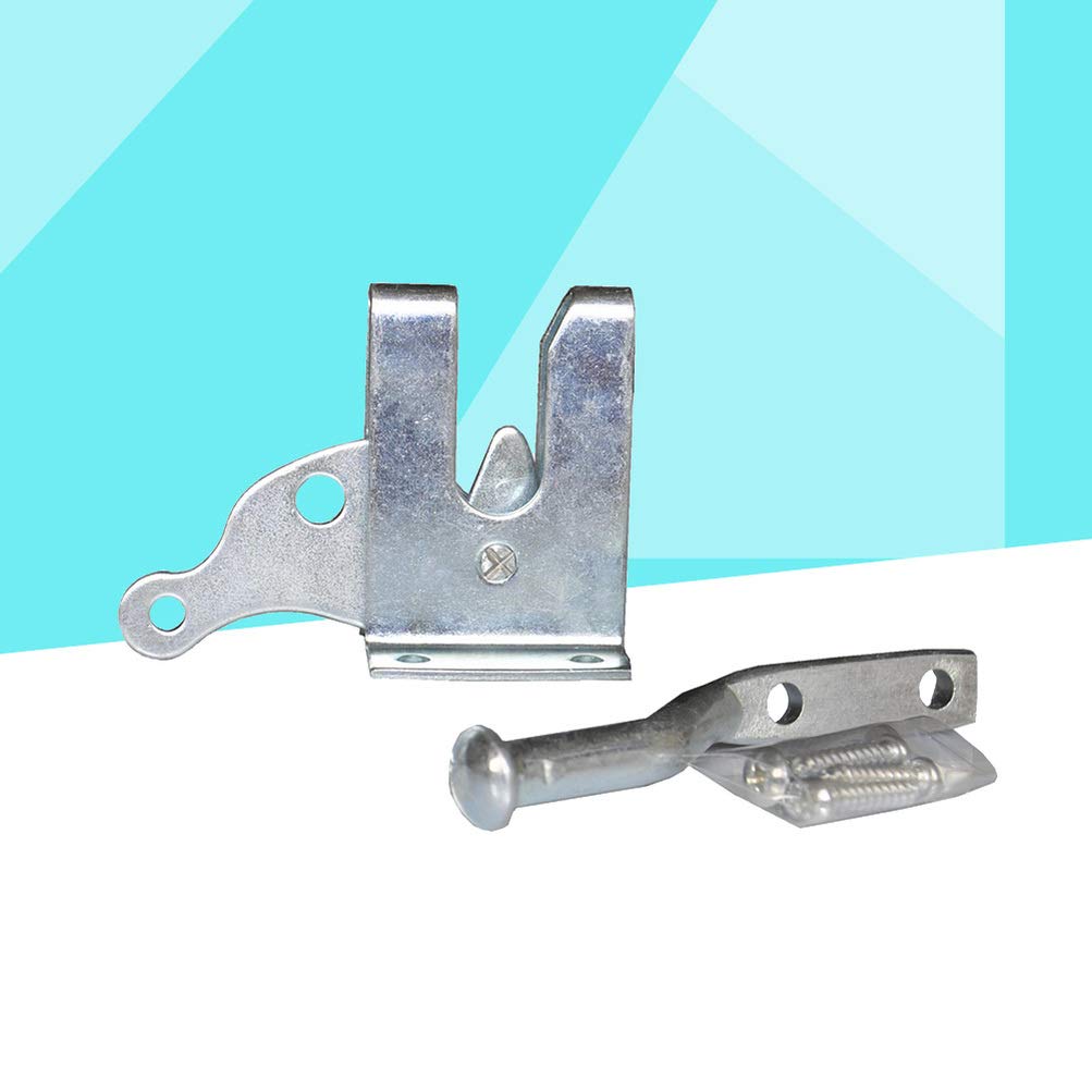 TOPBATHY Self-Locking Gate Latch - Heavy Duty Carbon Steel Auto-Locking Lever for Fence, Pasture, Farm & Garden Gates | Secure Entry for Livestock, Pets & Property Protection