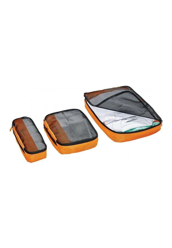 Go Travel Triple Packing Cubes - 3-Piece Set for Organizing Luggage & Suitcases | Perfect for Travel, Business Trips & Weekend Getaways