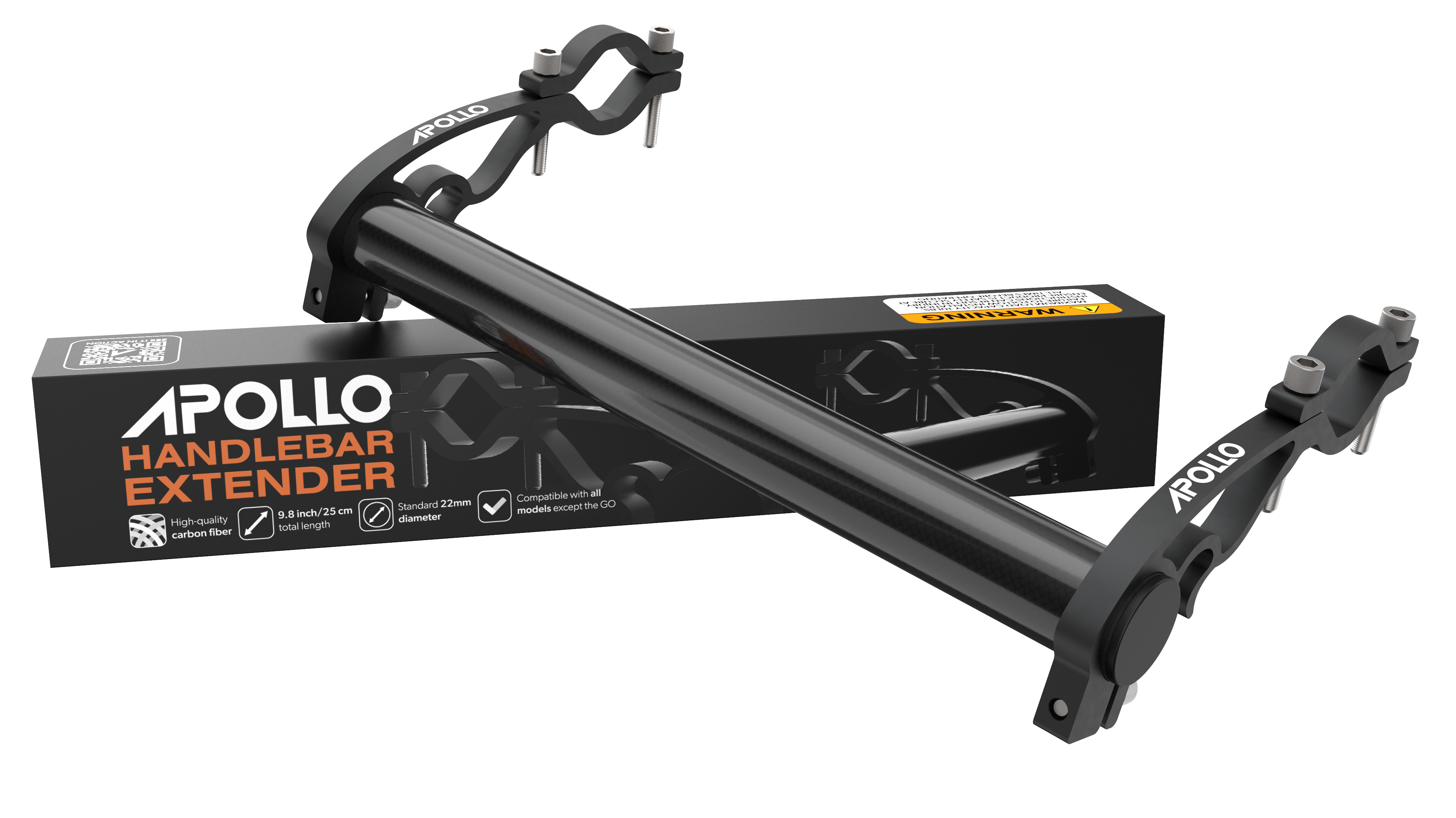 Apollo Bike Handlebar Extender - Adjustable Aluminum Alloy Extension for Road & Mountain Bicycles - Perfect for GPS, Phone Mounts & Accessories Installation