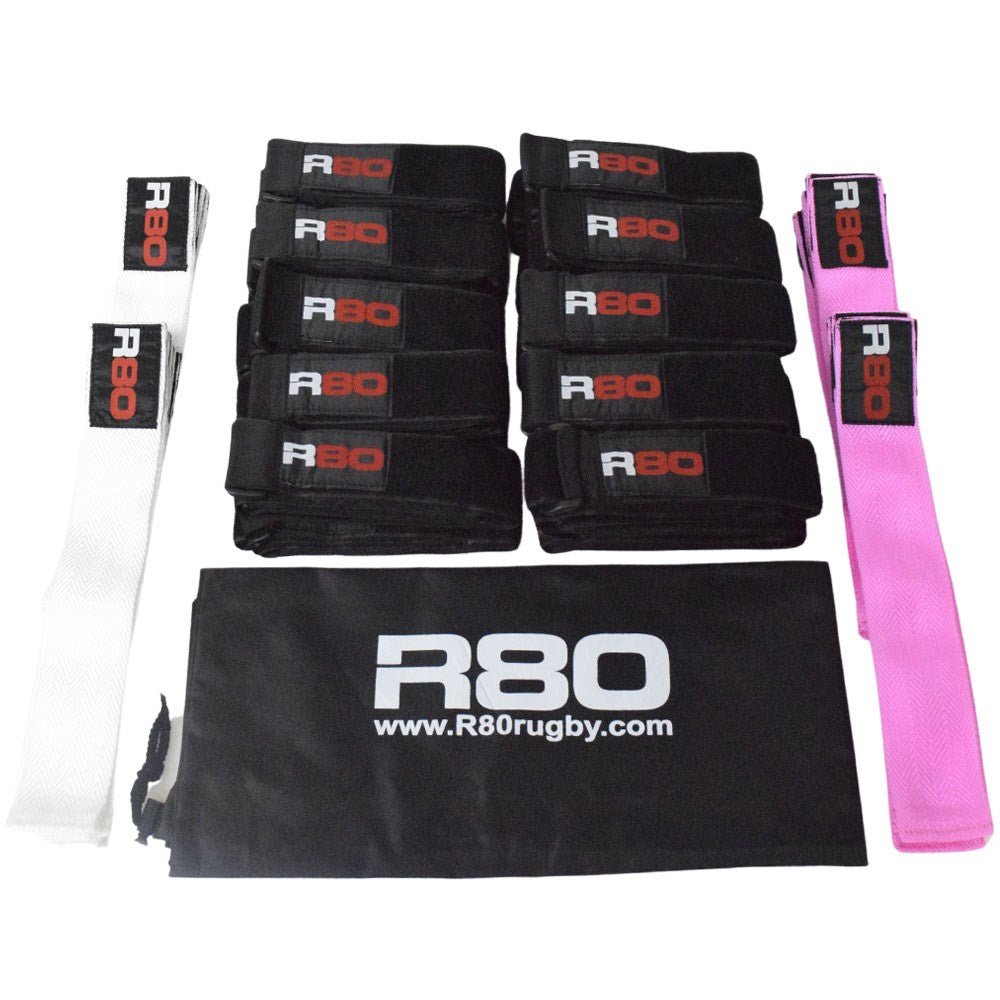 R80 Junior Rippa Rugby Sets for 30 Players - Complete Youth Rugby Equipment for Schools & Teams | Perfect for Training, Games & Sports Events