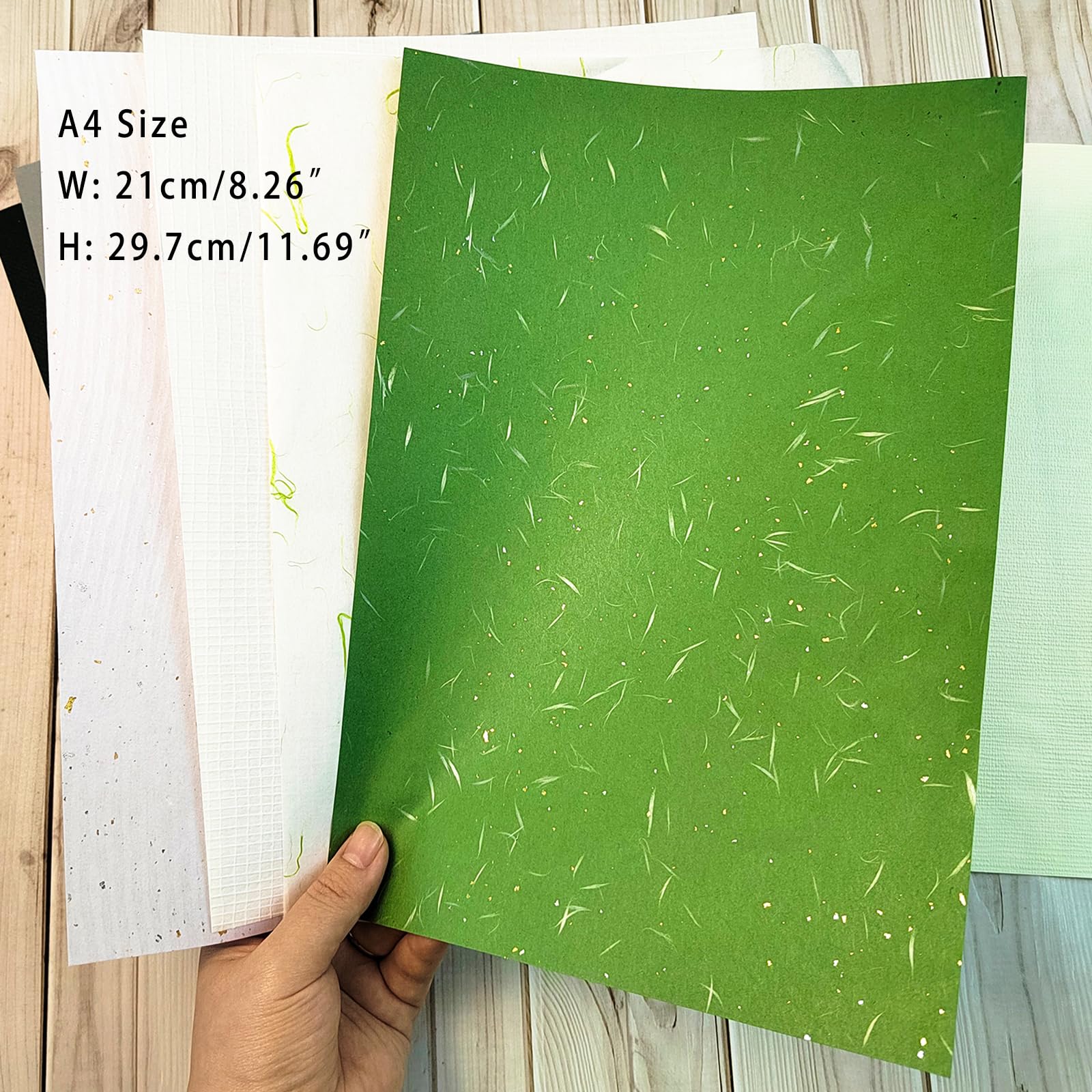 30 Pcs A4 Scrapbook Paper Set - Textured Mulberry Decorative Paper for Scrapbooking, Card Making, Art Journaling | Perfect for DIY Crafts, Gift Wrapping & Home Decor Projects