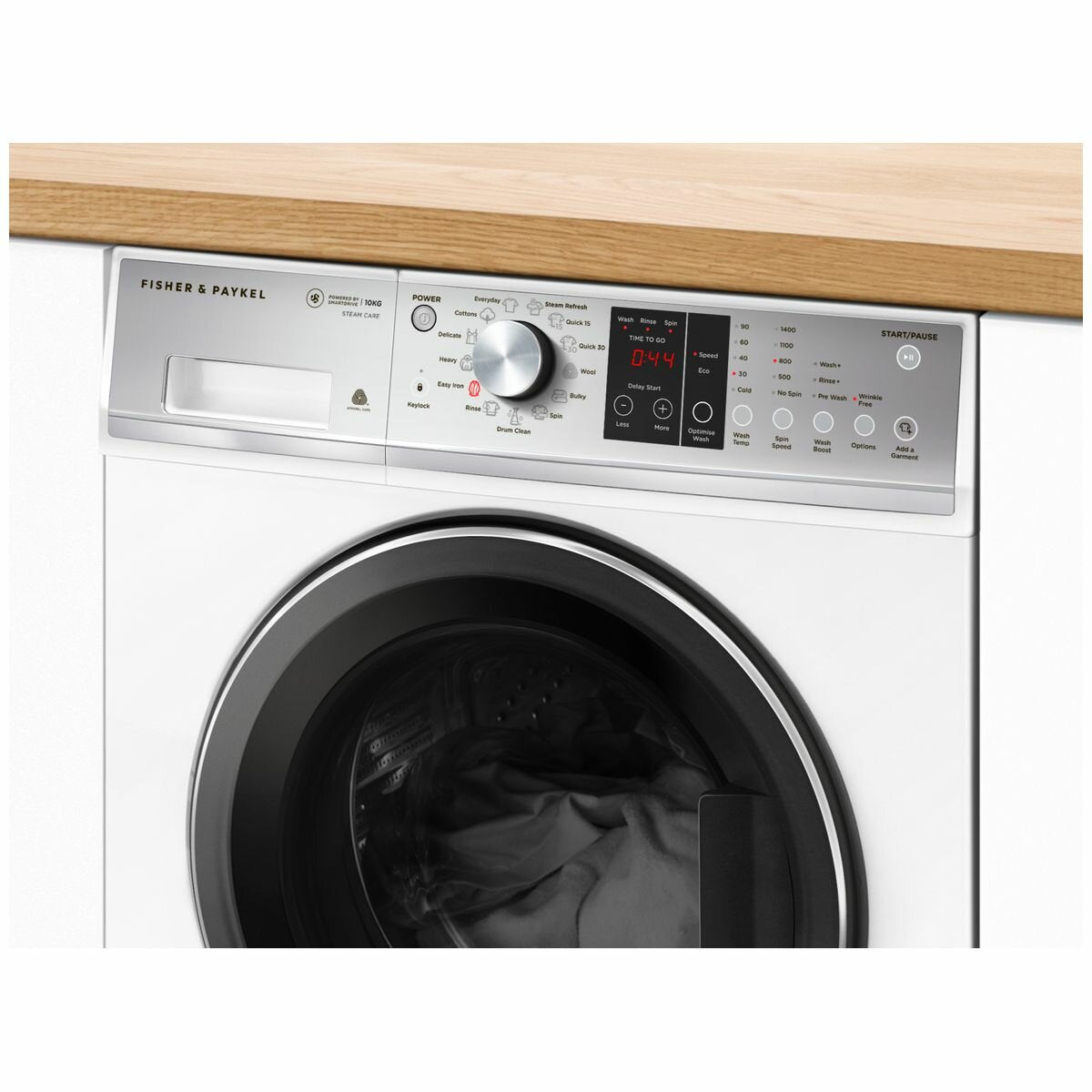 Fisher & Paykel WH1060P3 10kg Front Load Washing Machine - Energy Efficient, Quiet Operation for Apartments & Small Homes