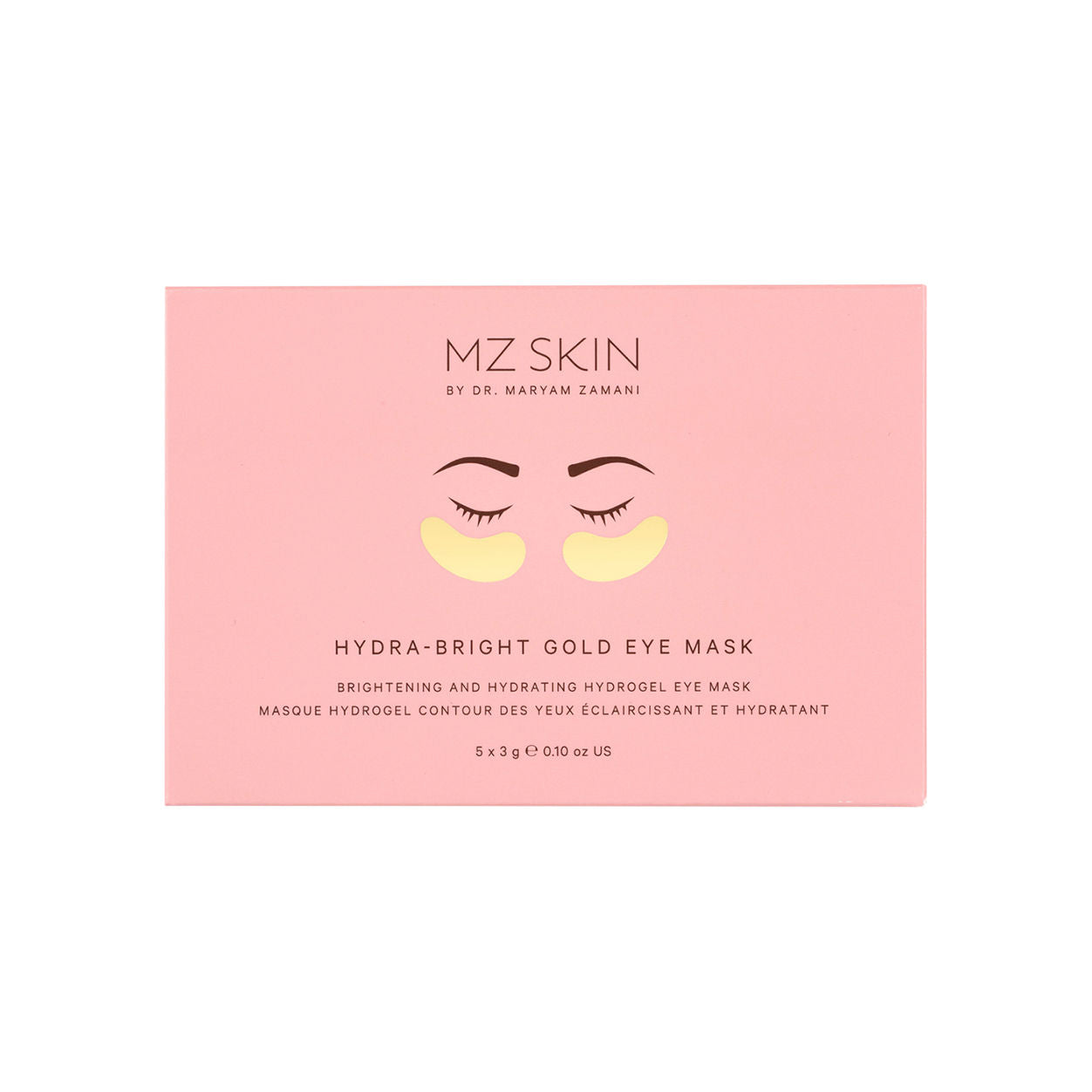 Hydra Bright Golden Eye Treatment Mask - Anti-Aging & Hydrating Under Eye Patches for Dark Circles & Puffiness - Perfect for Night Skincare & Travel Essentials