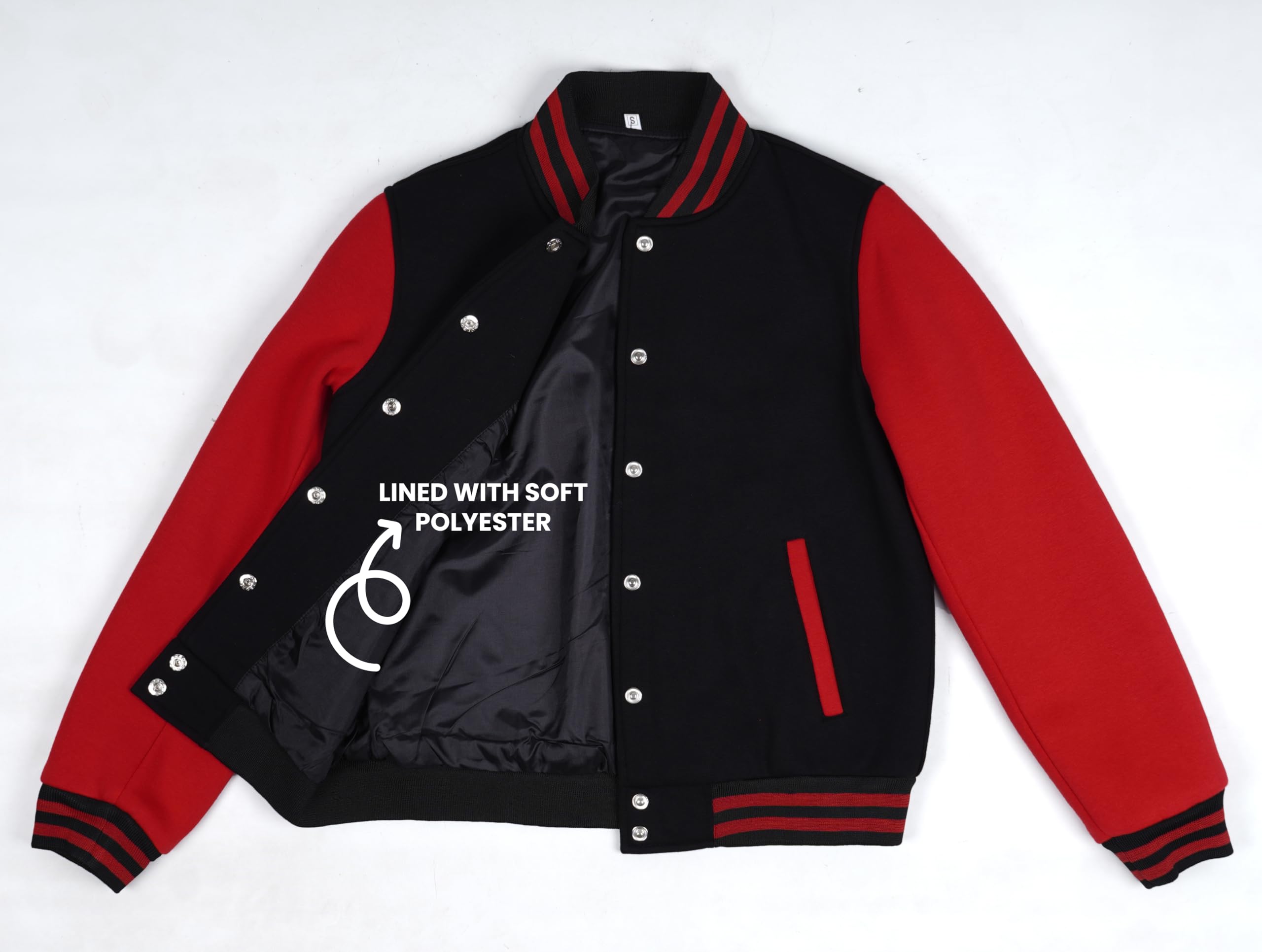 Trendy Women's Varsity Letterman Jacket - High School Baseball Bomber Style for Casual Outfits & College Fashion