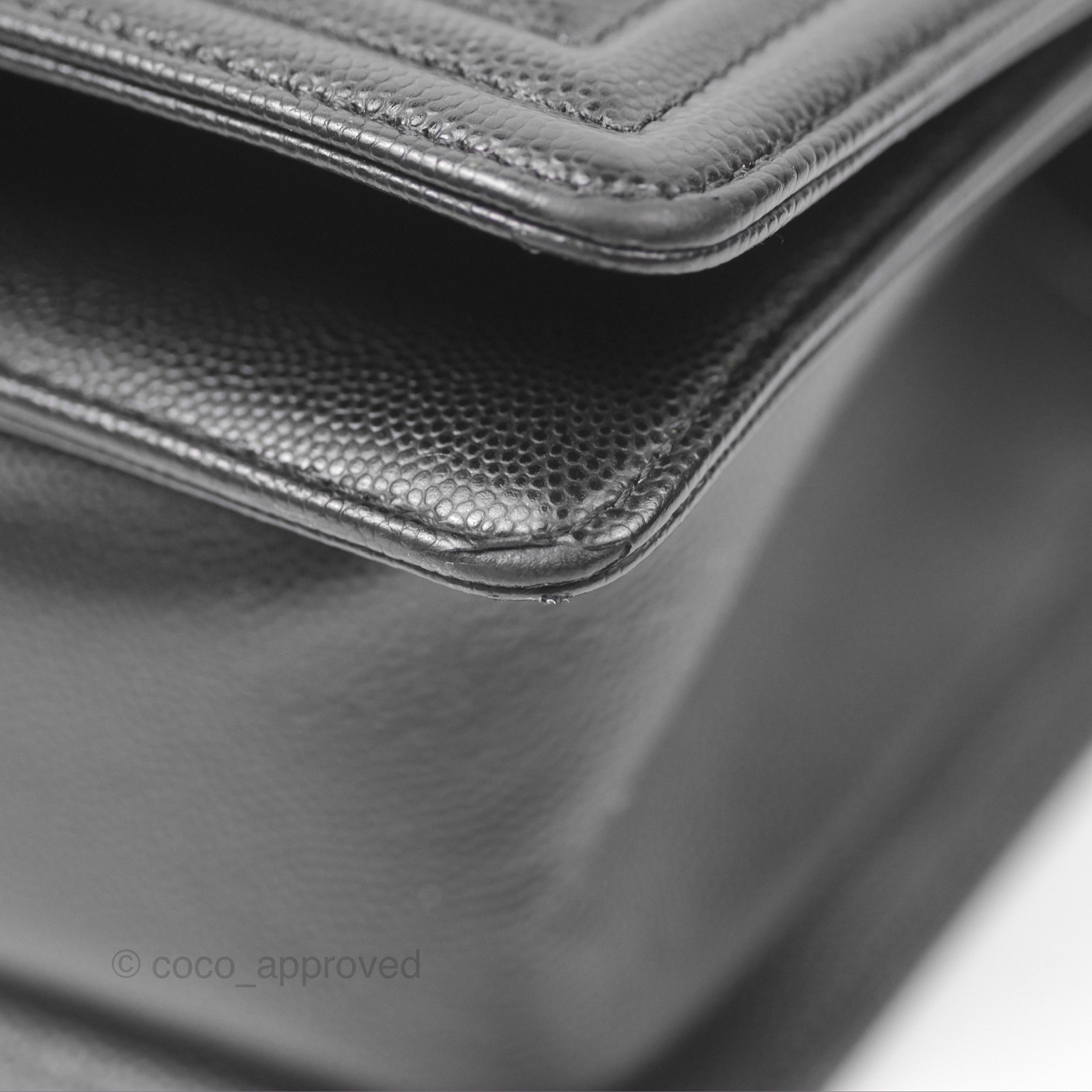 Chanel Boy Quilted Medium Handbag in Black Caviar Leather with Ruthenium Hardware - Luxury Crossbody Bag for Women, Perfect for Date Night & Evening Events